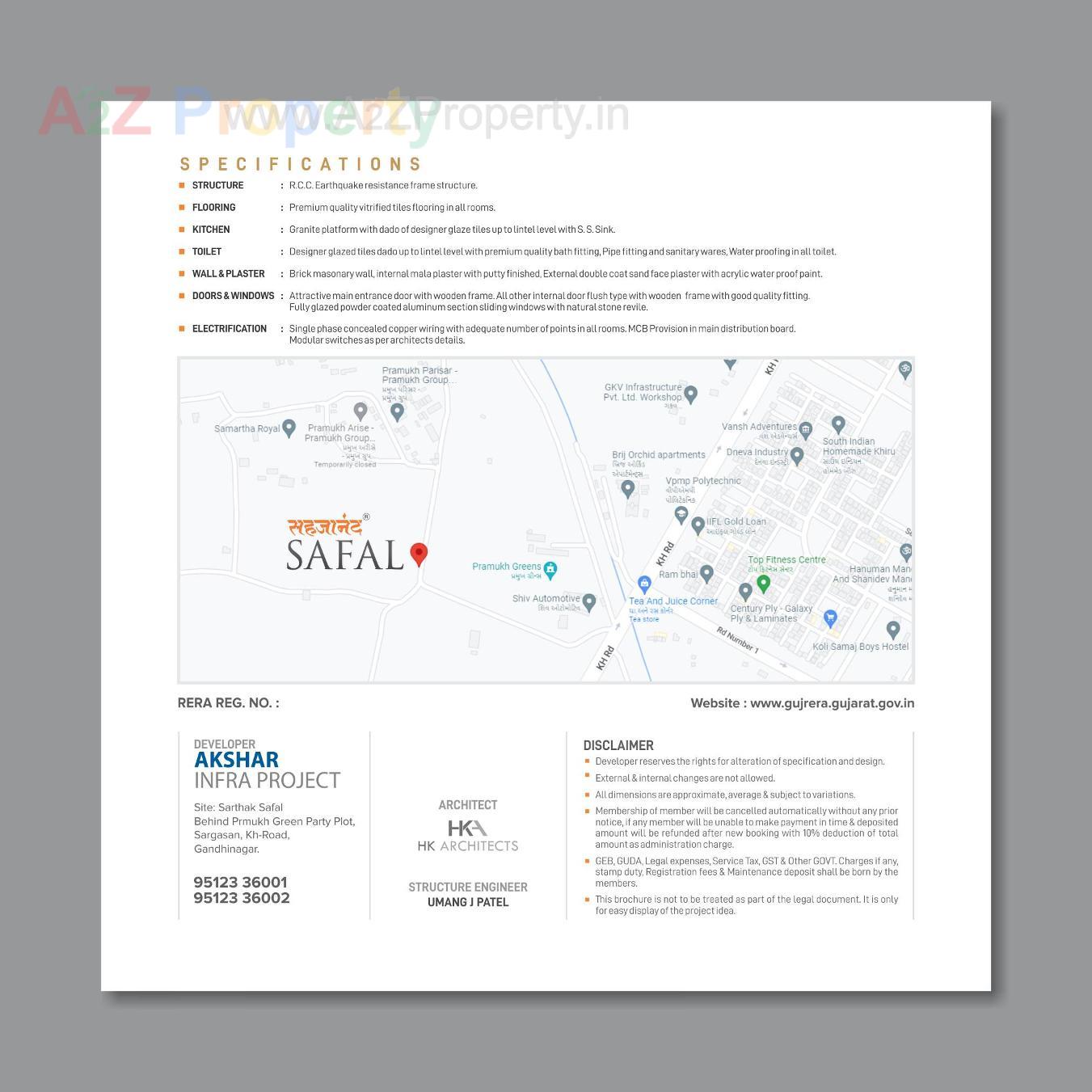  of real estate project Sahjanand Safal located at Uvarsad, Gandhinagar, Gujarat