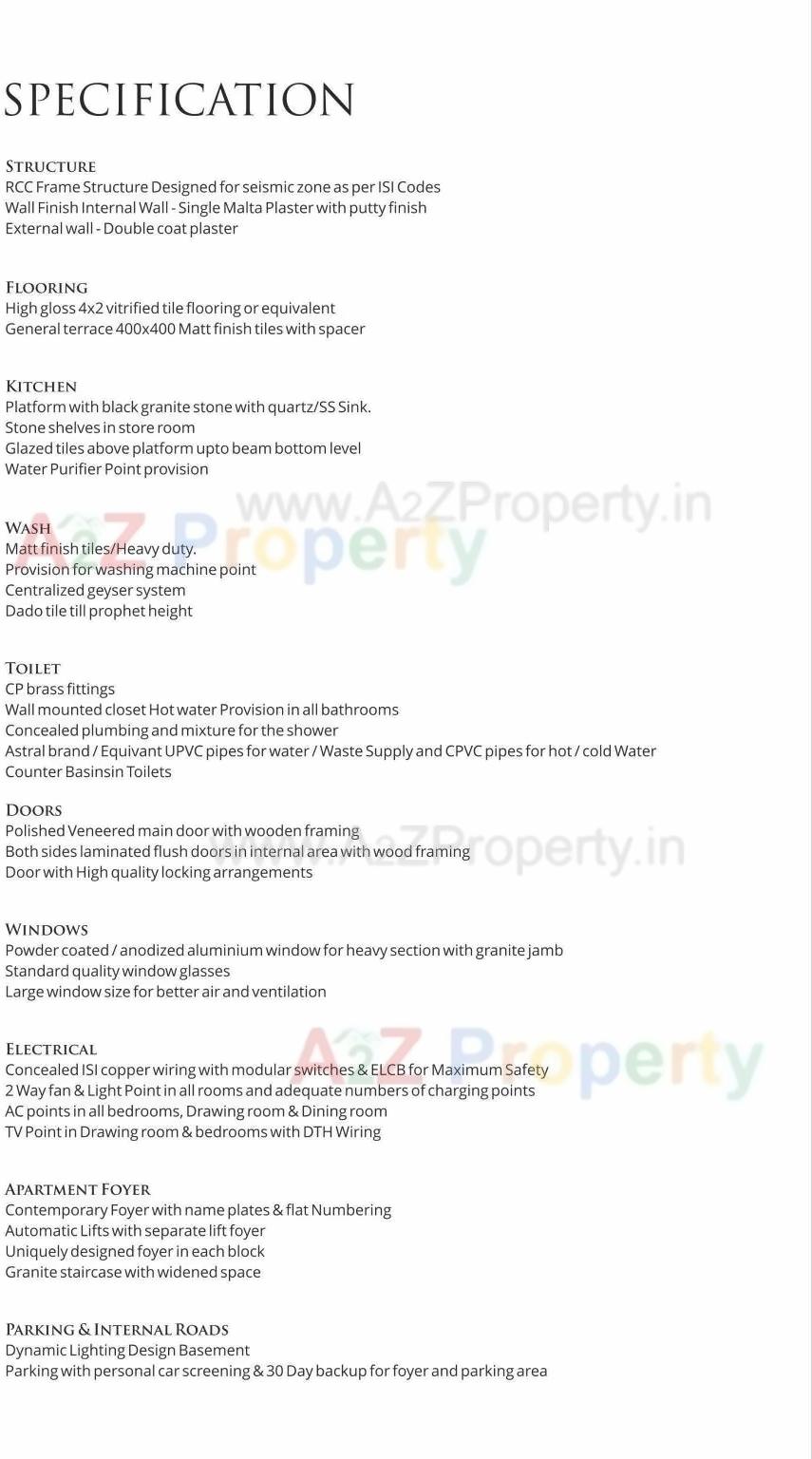 Project Specifications