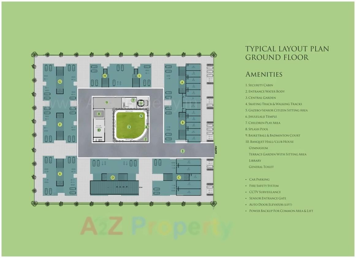 Layout of real estate project Sai Exotica located at Nana-chiloda, Gandhinagar, Gujarat