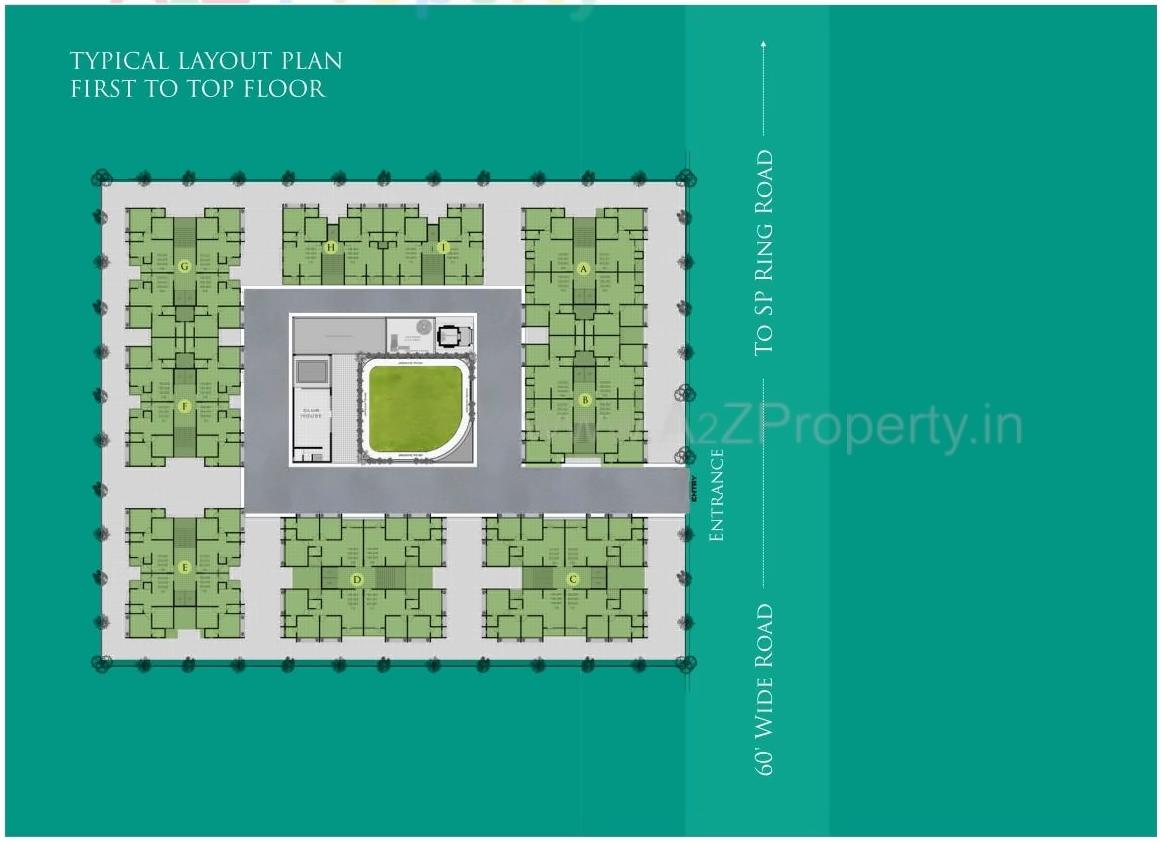 Layout of real estate project Sai Exotica located at Nana-chiloda, Gandhinagar, Gujarat