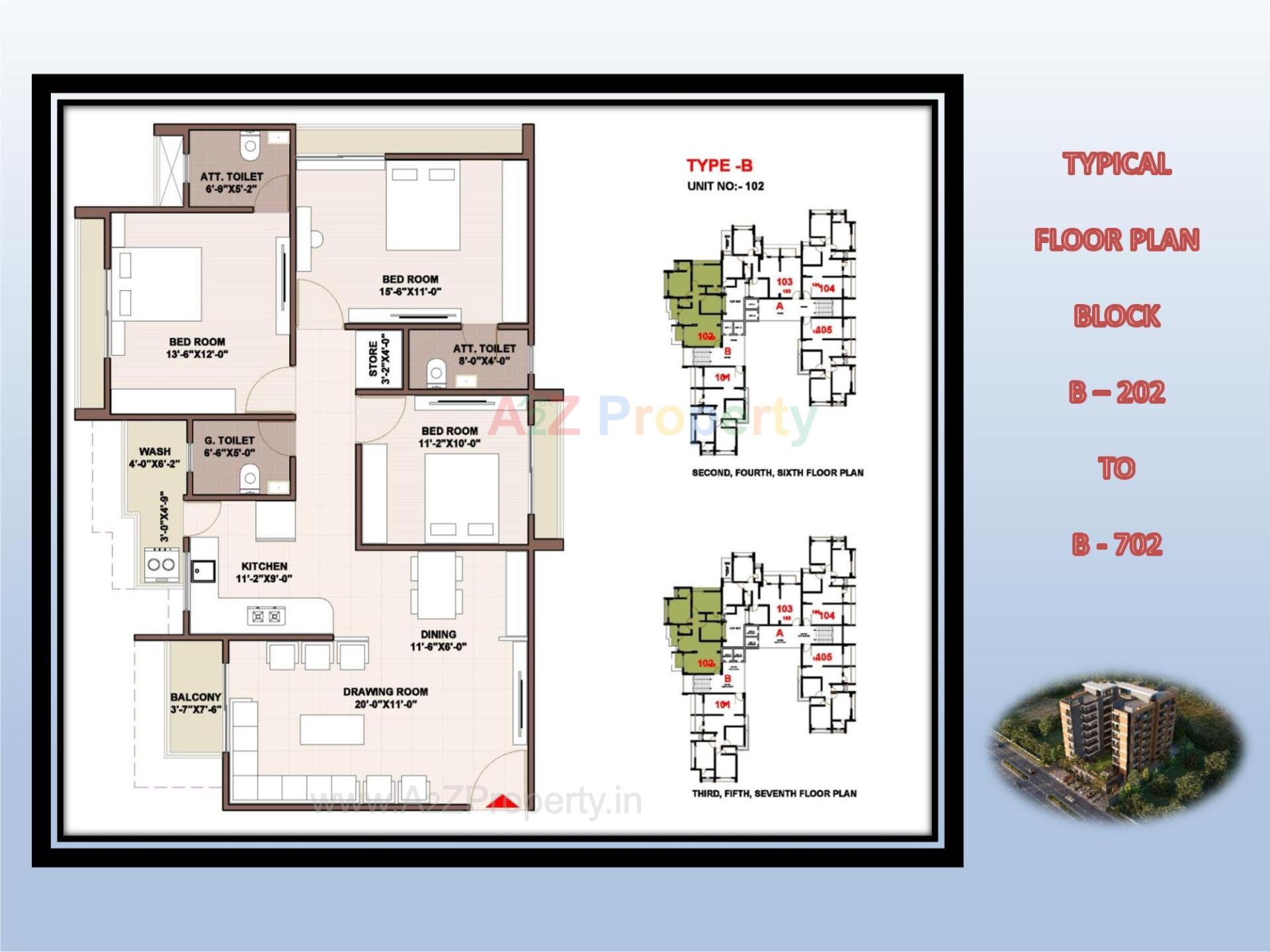 Layout of real estate project Sai Flora located at Chiloda, Gandhinagar, Gujarat