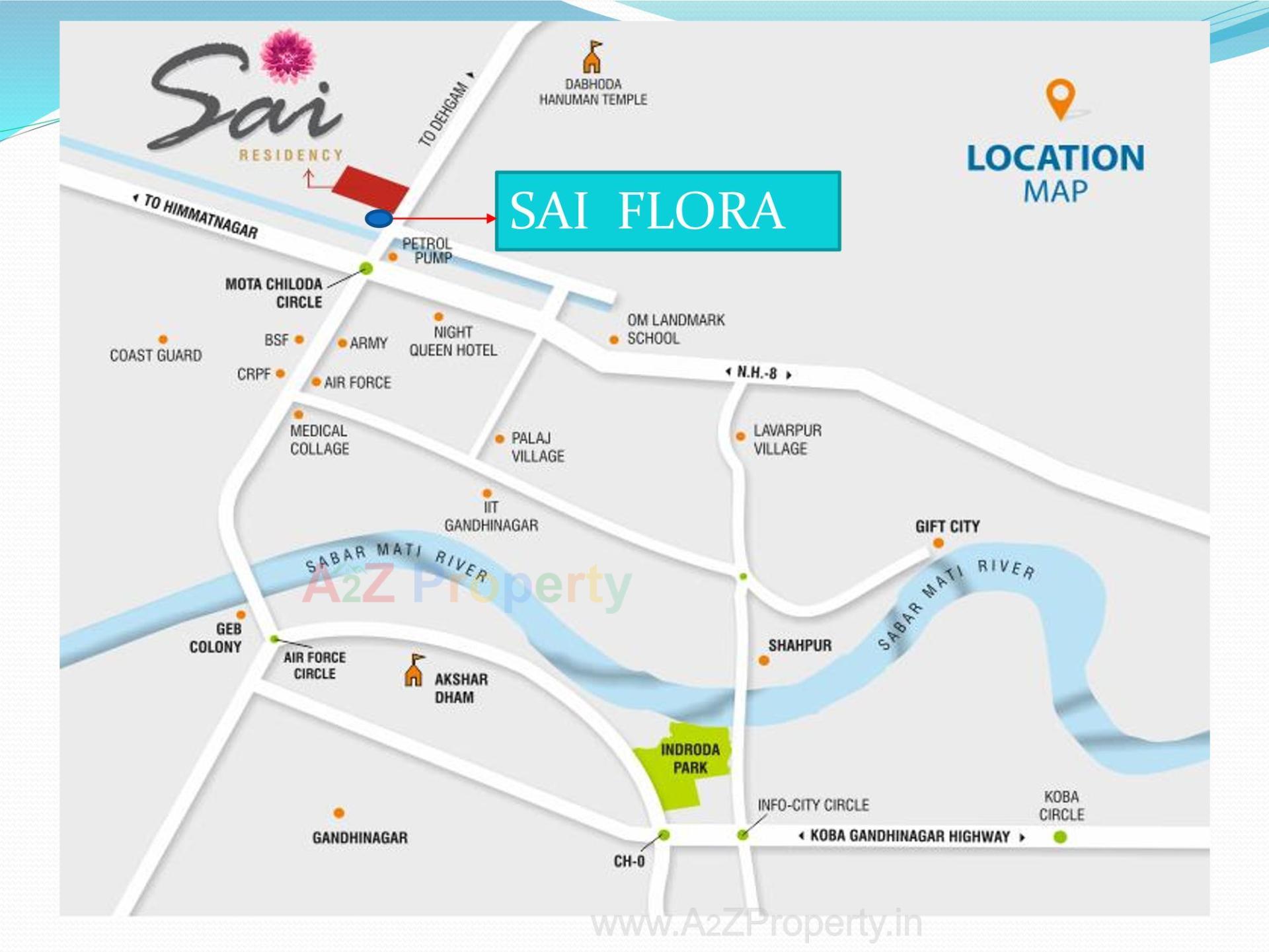  of real estate project Sai Flora located at Chiloda, Gandhinagar, Gujarat