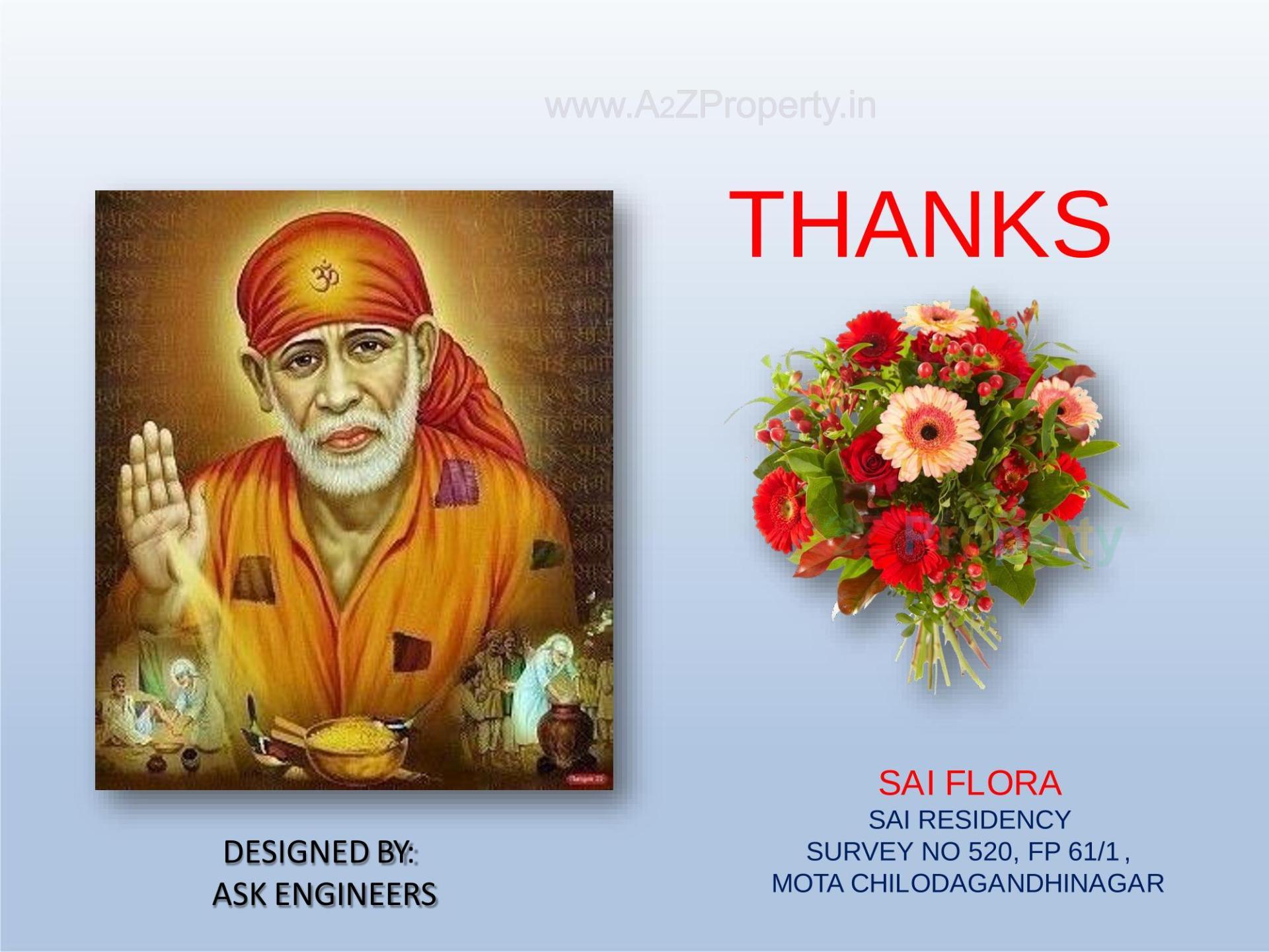  of real estate project Sai Flora located at Chiloda, Gandhinagar, Gujarat