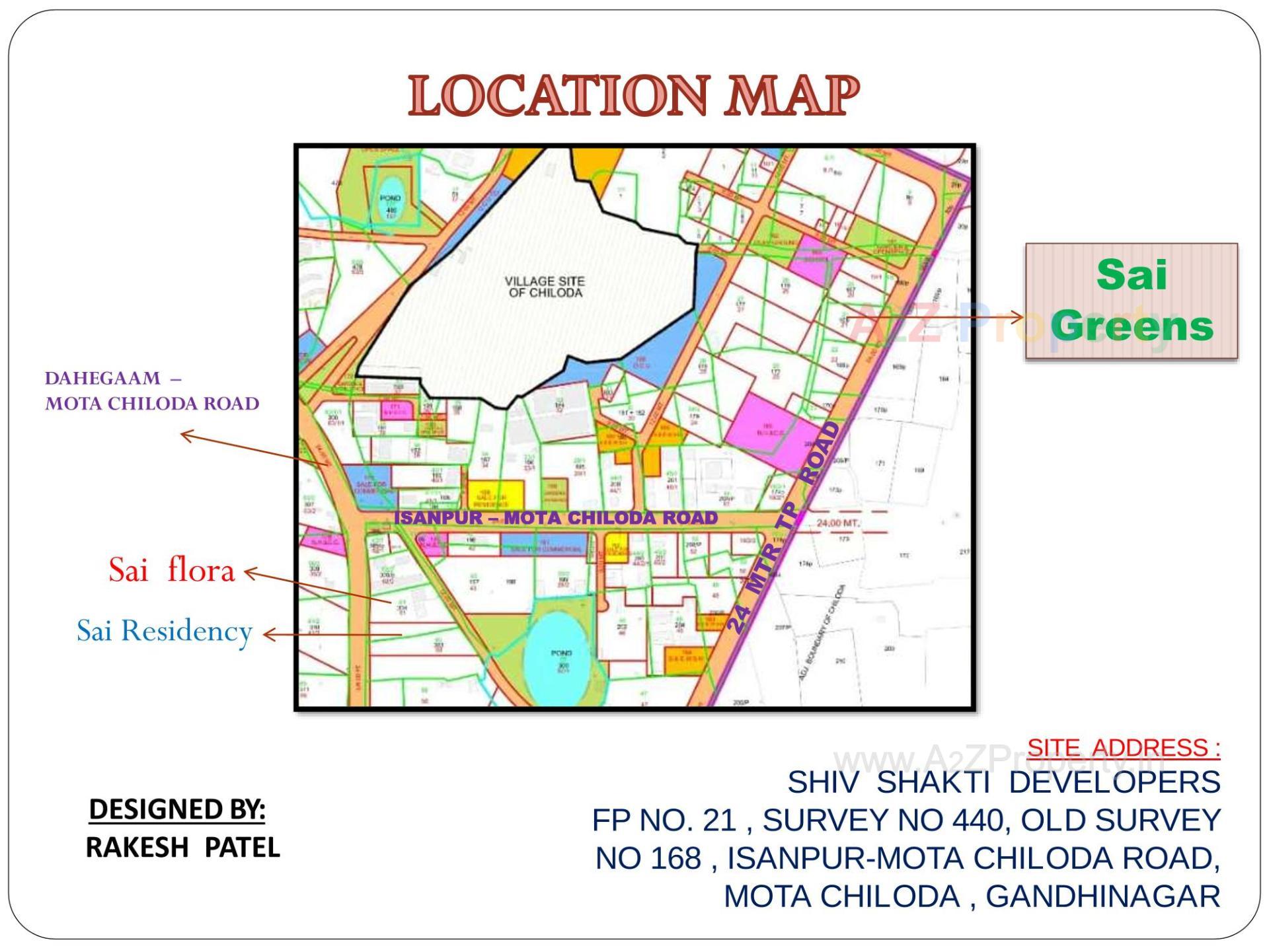  of real estate project Sai Greens located at Chiloda, Gandhinagar, Gujarat