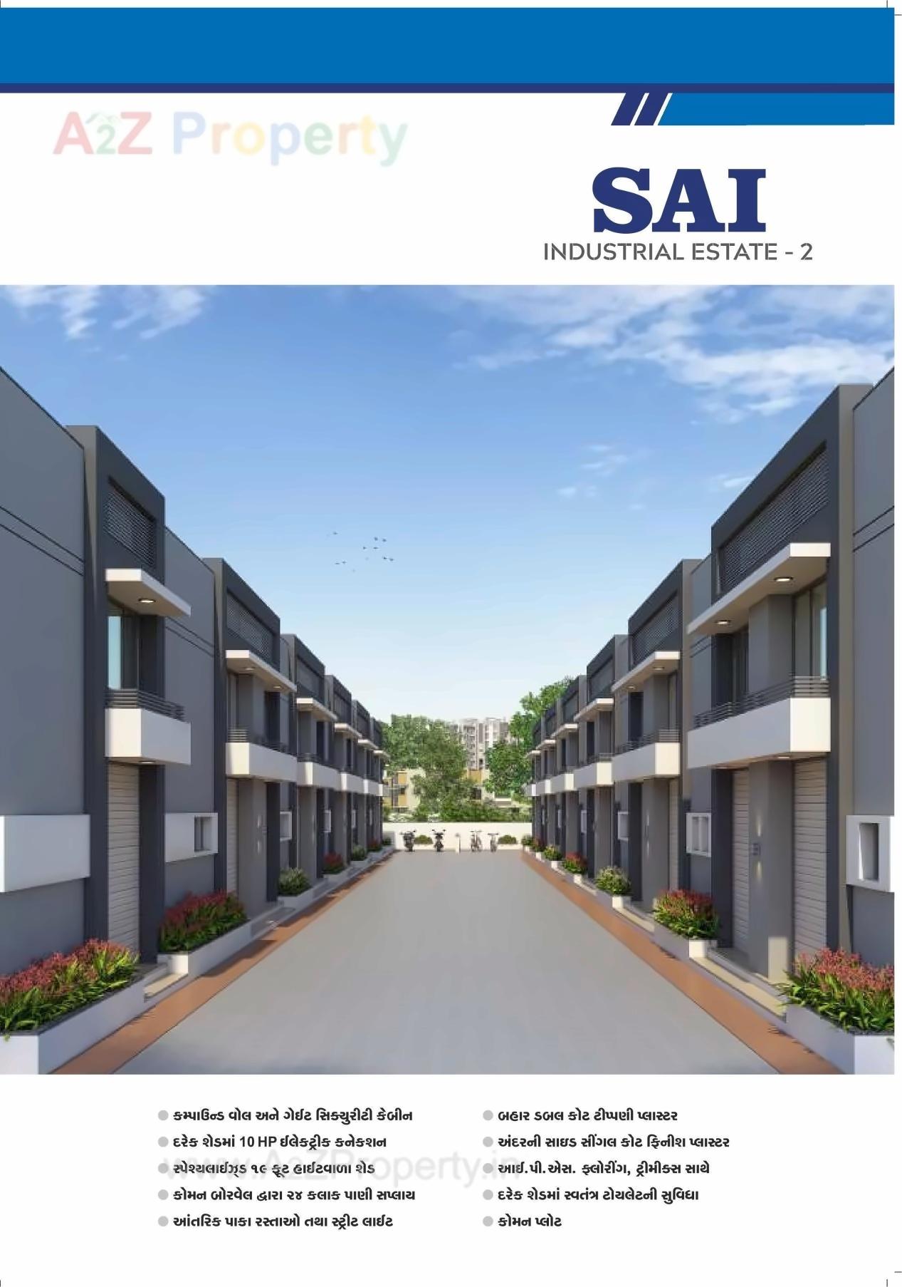 3D Elevation of real estate project Sai Industrial Estate located at Ranasan, Gandhinagar, Gujarat