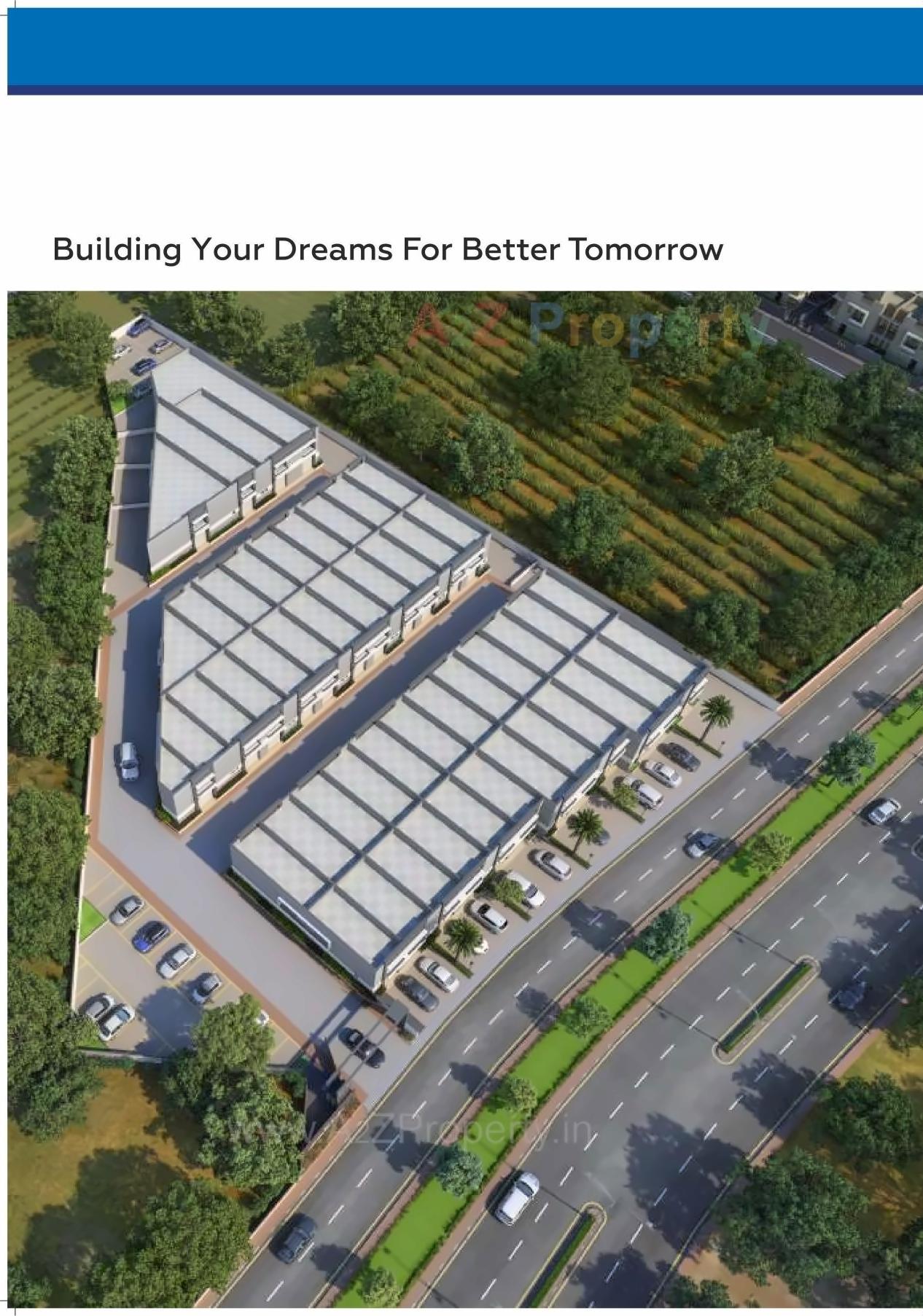 3D Elevation of real estate project Sai Industrial Estate located at Ranasan, Gandhinagar, Gujarat