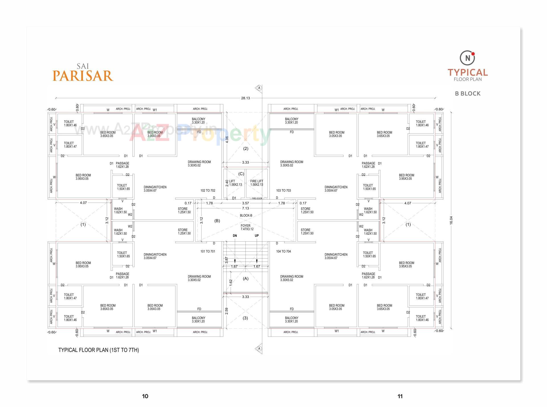 Layout of real estate project Sai Parisar located at Chiloda, Gandhinagar, Gujarat