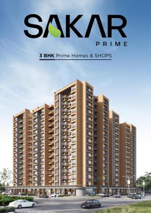 Elevation of real estate project Sakar Prime located at Zundal, Gandhinagar, Gujarat