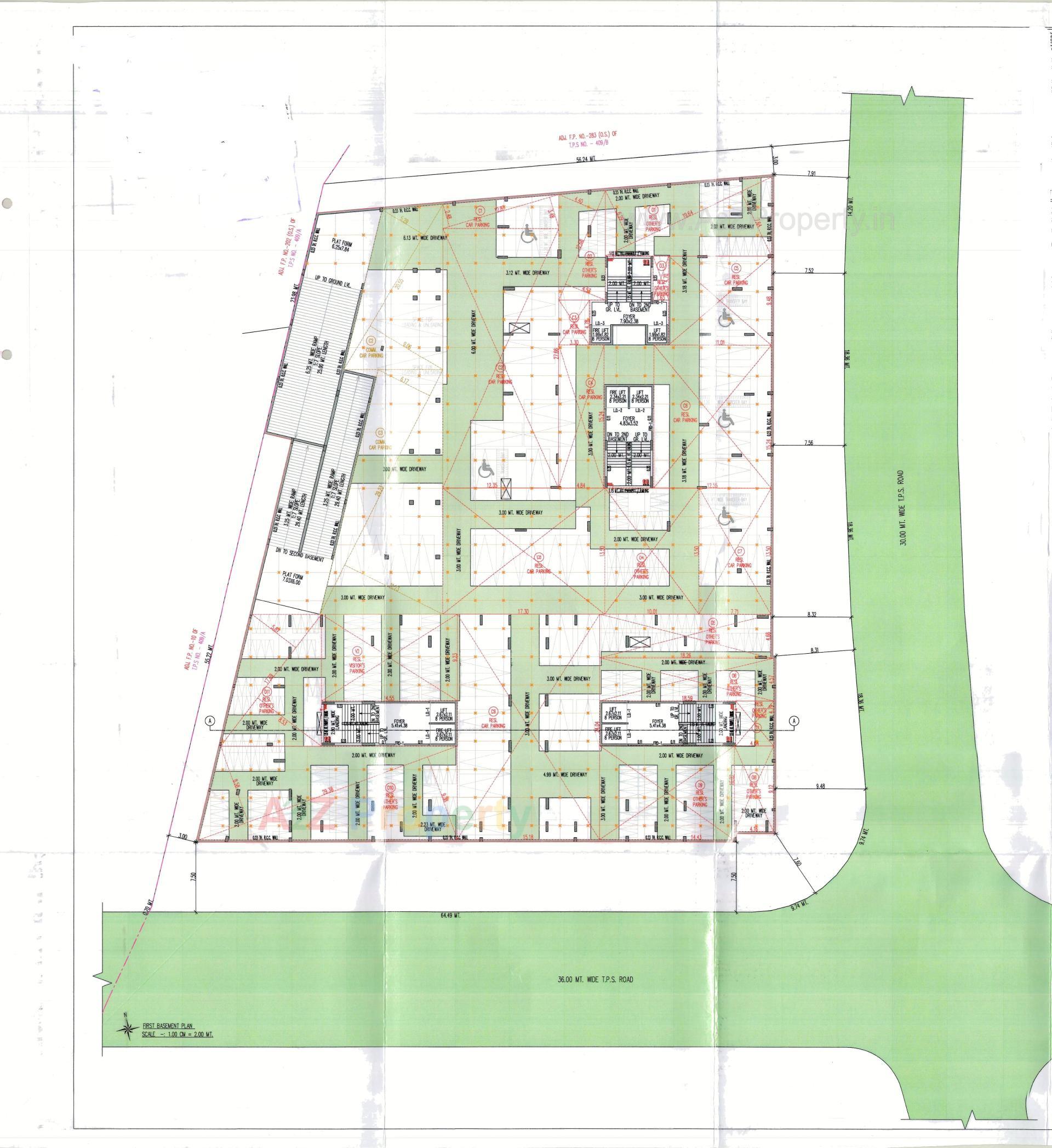Layout of real estate project Sakar Prime located at Zundal, Gandhinagar, Gujarat