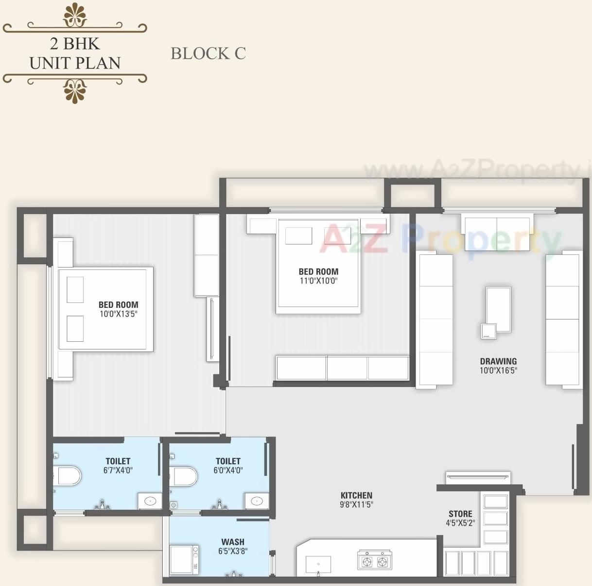 Layout of real estate project Samanvay Residency located at Sama, Gandhinagar, Gujarat