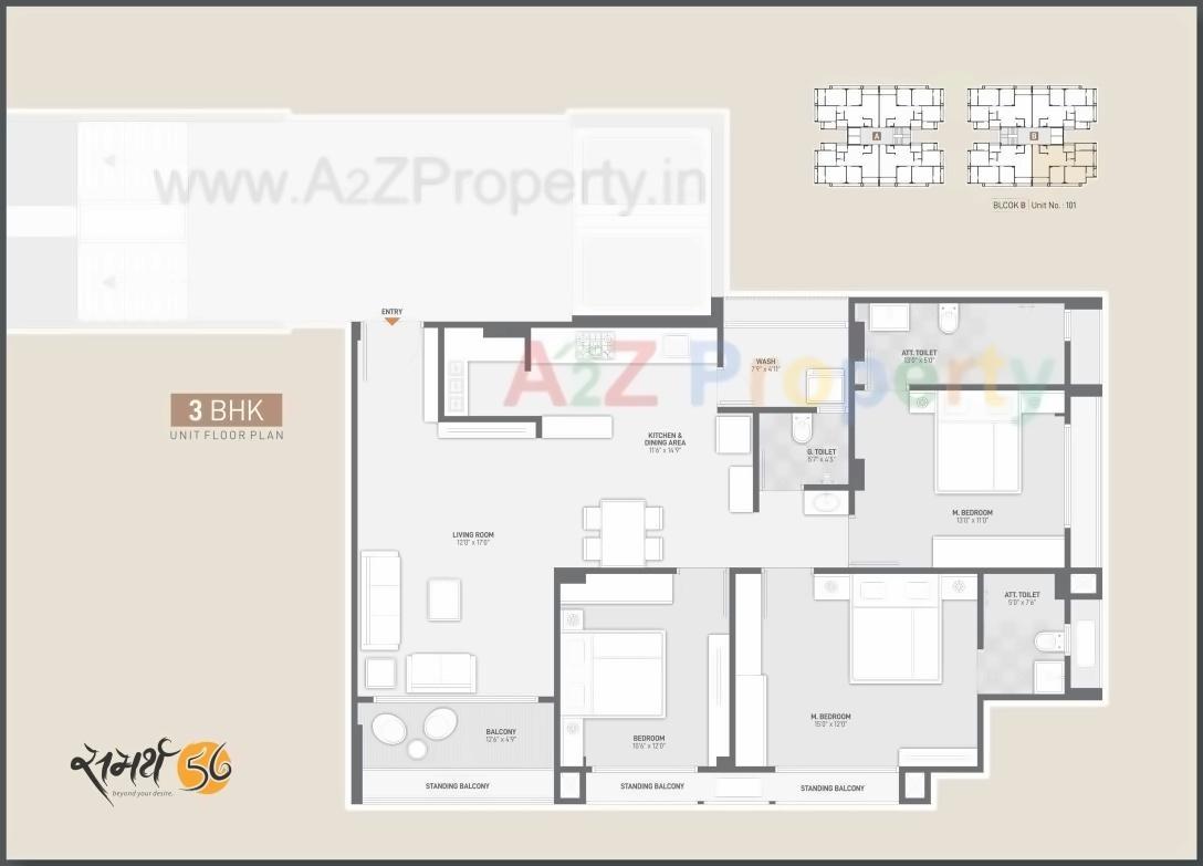 Layout of real estate project Samarth located at Gandhinagar, Gandhinagar, Gujarat