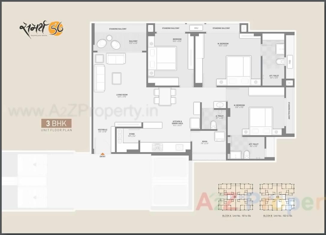Layout of real estate project Samarth located at Gandhinagar, Gandhinagar, Gujarat