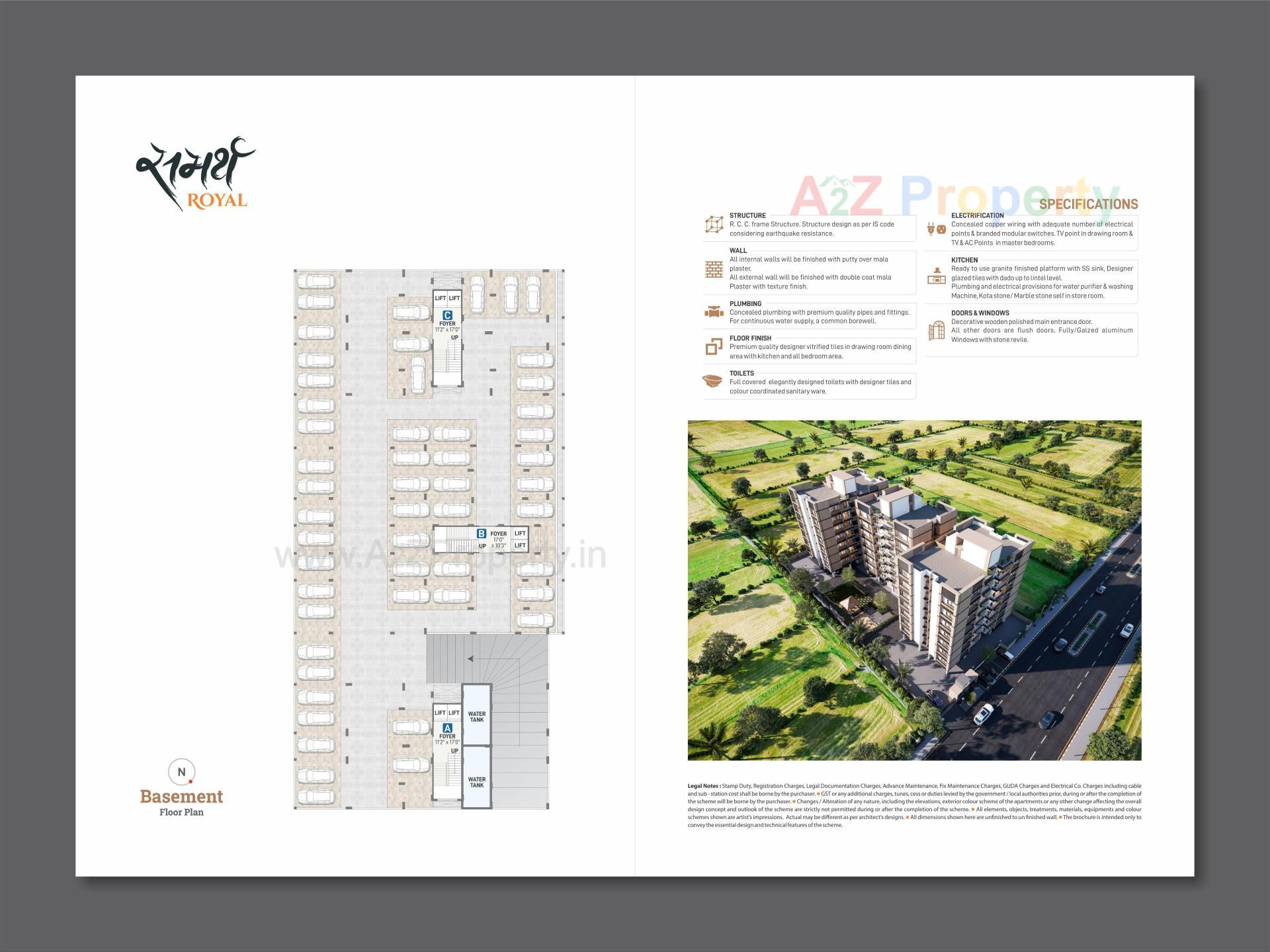 Layout of real estate project Samarth Royal located at Uwarsad, Gandhinagar, Gujarat
