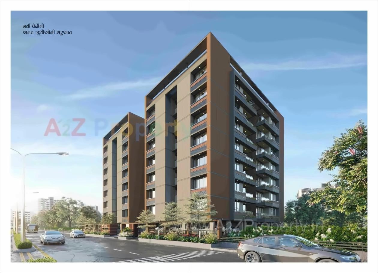 3D Elevation of real estate project Samay Exotica located at Nana-chiloda, Gandhinagar, Gujarat