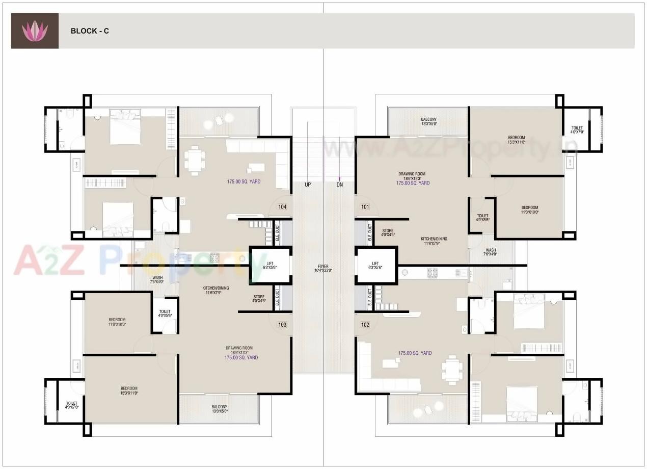 Layout of real estate project Samay Exotica located at Nana-chiloda, Gandhinagar, Gujarat