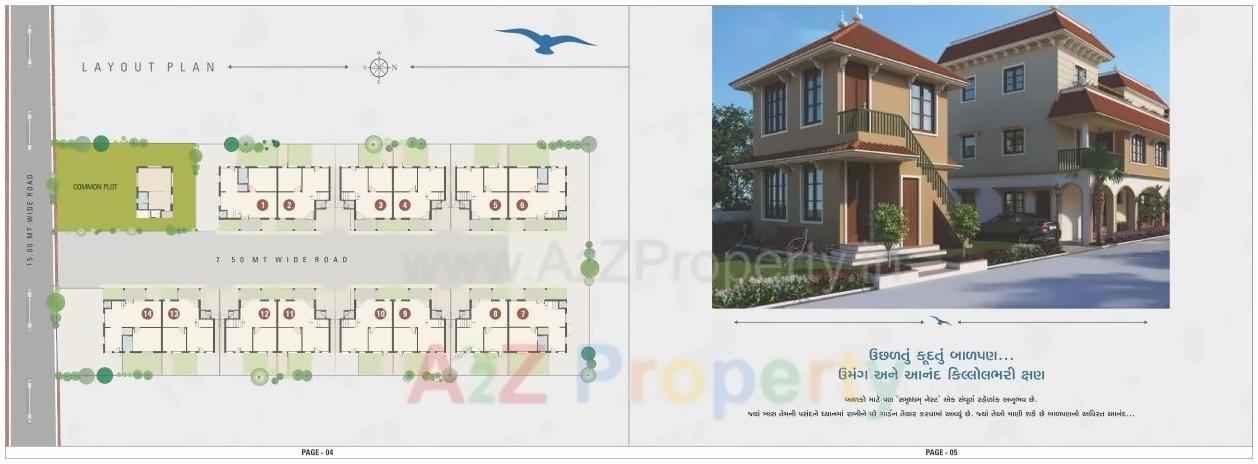 Layout of real estate project Samruddham Nest located at Zundal, Gandhinagar, Gujarat