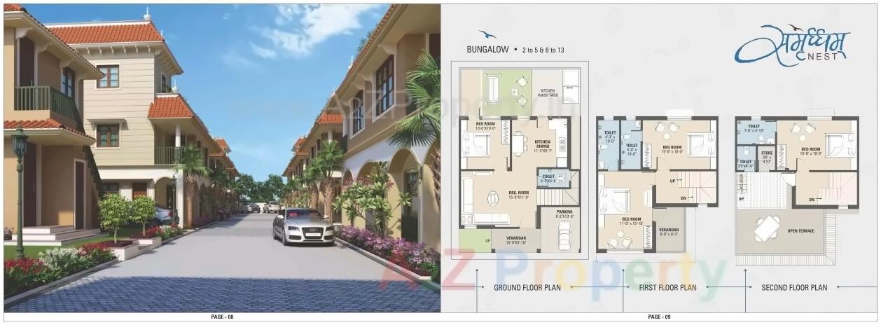 Layout of real estate project Samruddham Nest located at Zundal, Gandhinagar, Gujarat