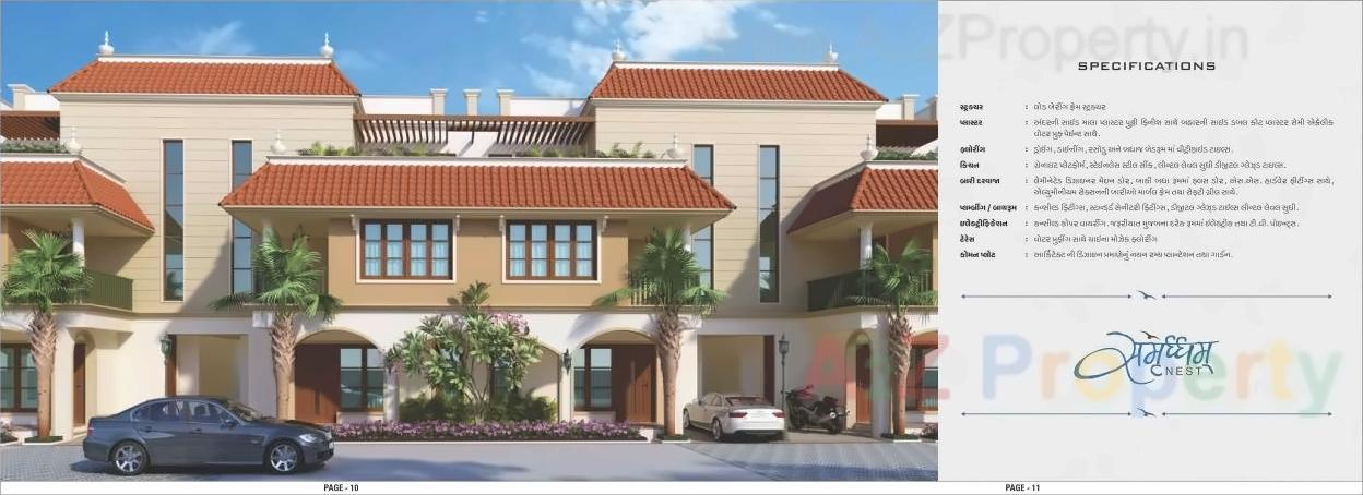 3D Elevation of real estate project Samruddham Nest located at Zundal, Gandhinagar, Gujarat