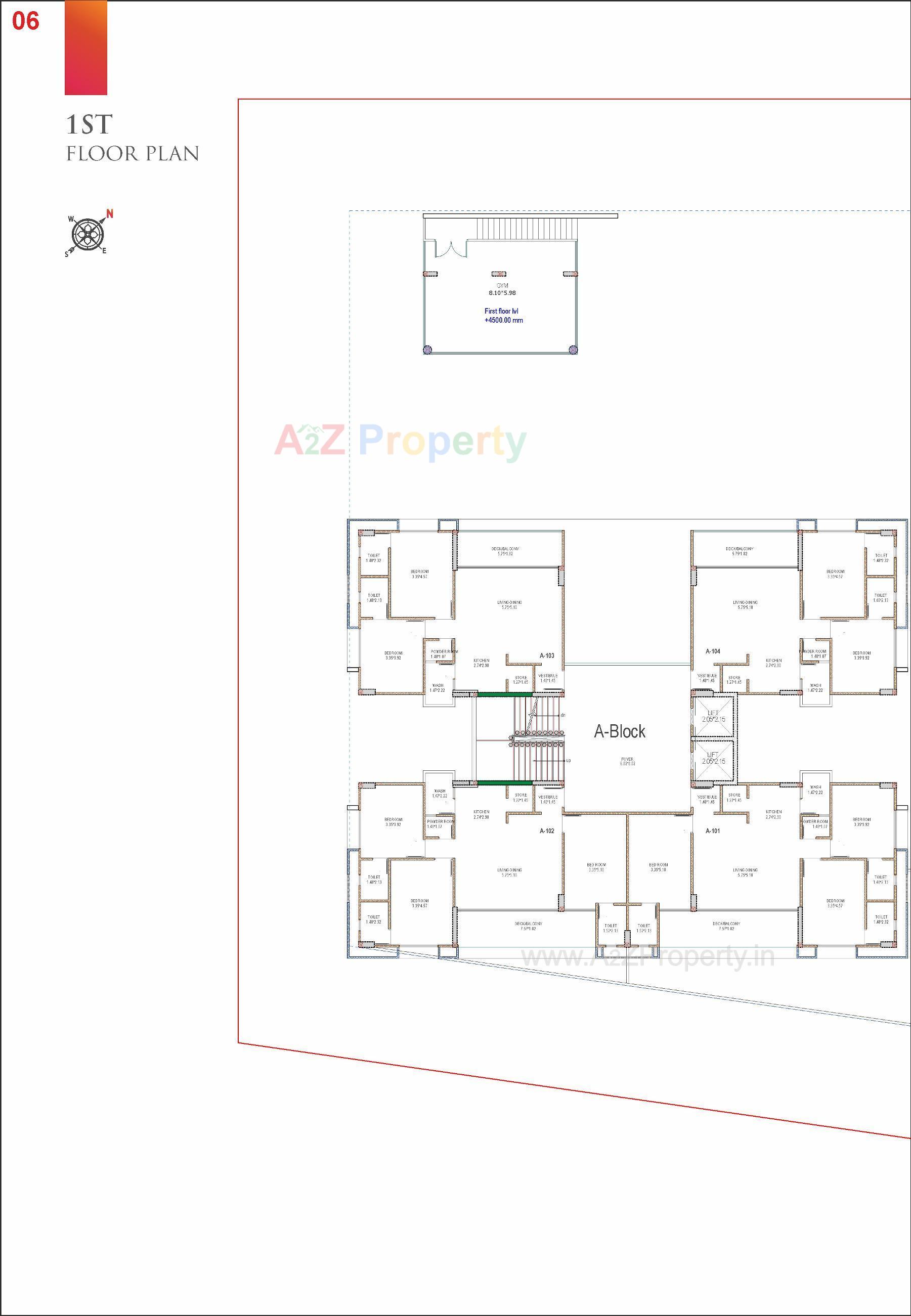 Layout of real estate project Samved Amara located at Sargasan, Gandhinagar, Gujarat