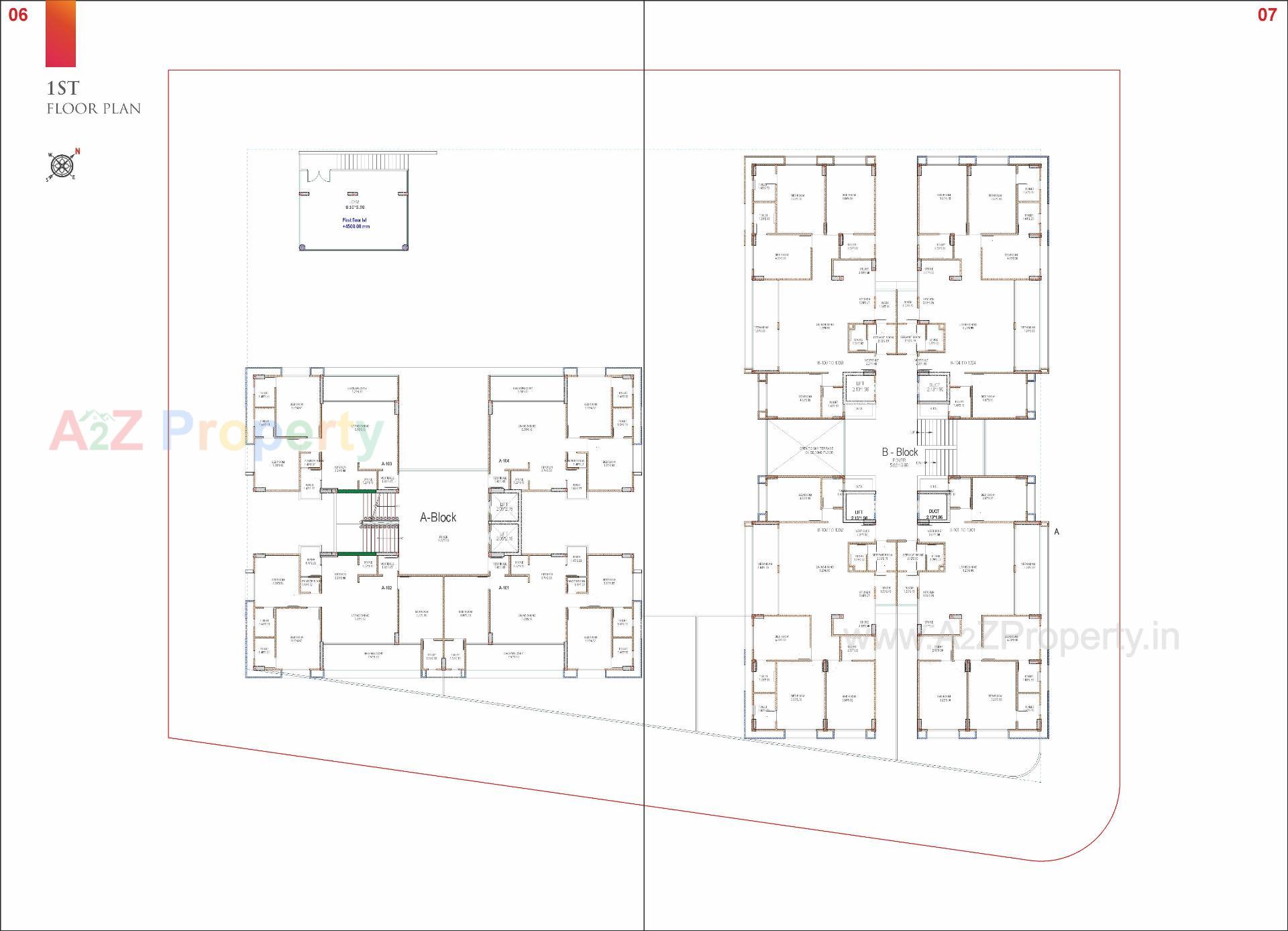 Layout of real estate project Samved Amara located at Sargasan, Gandhinagar, Gujarat