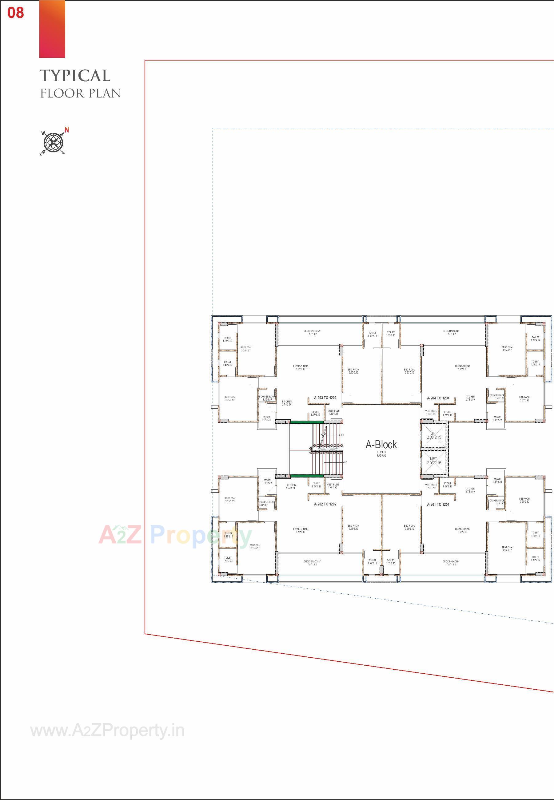 Layout of real estate project Samved Amara located at Sargasan, Gandhinagar, Gujarat