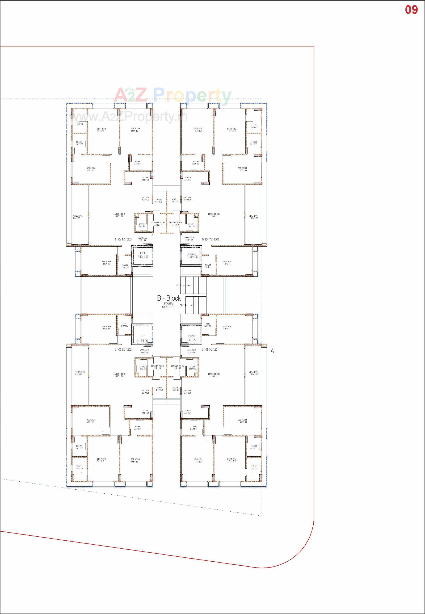 Layout of real estate project Samved Amara located at Sargasan, Gandhinagar, Gujarat