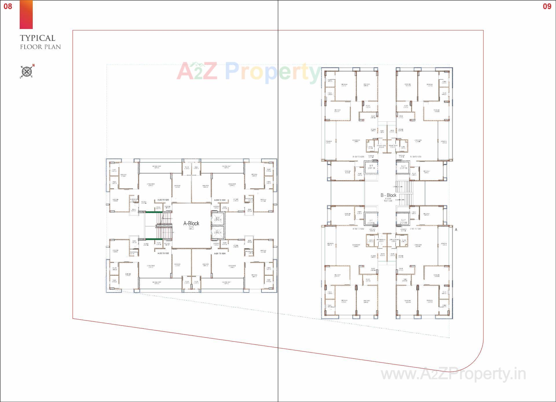 Layout of real estate project Samved Amara located at Sargasan, Gandhinagar, Gujarat