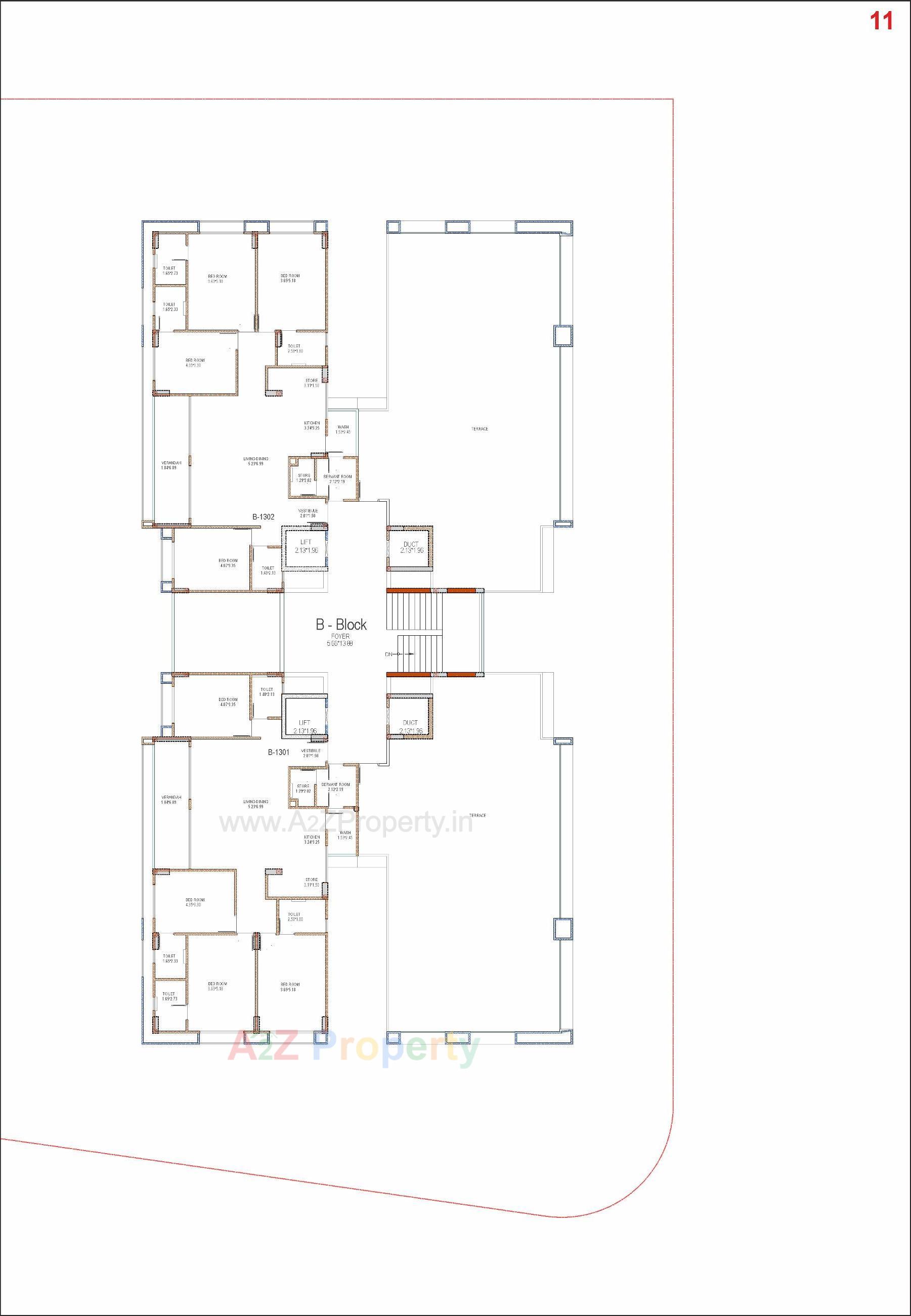 Layout of real estate project Samved Amara located at Sargasan, Gandhinagar, Gujarat