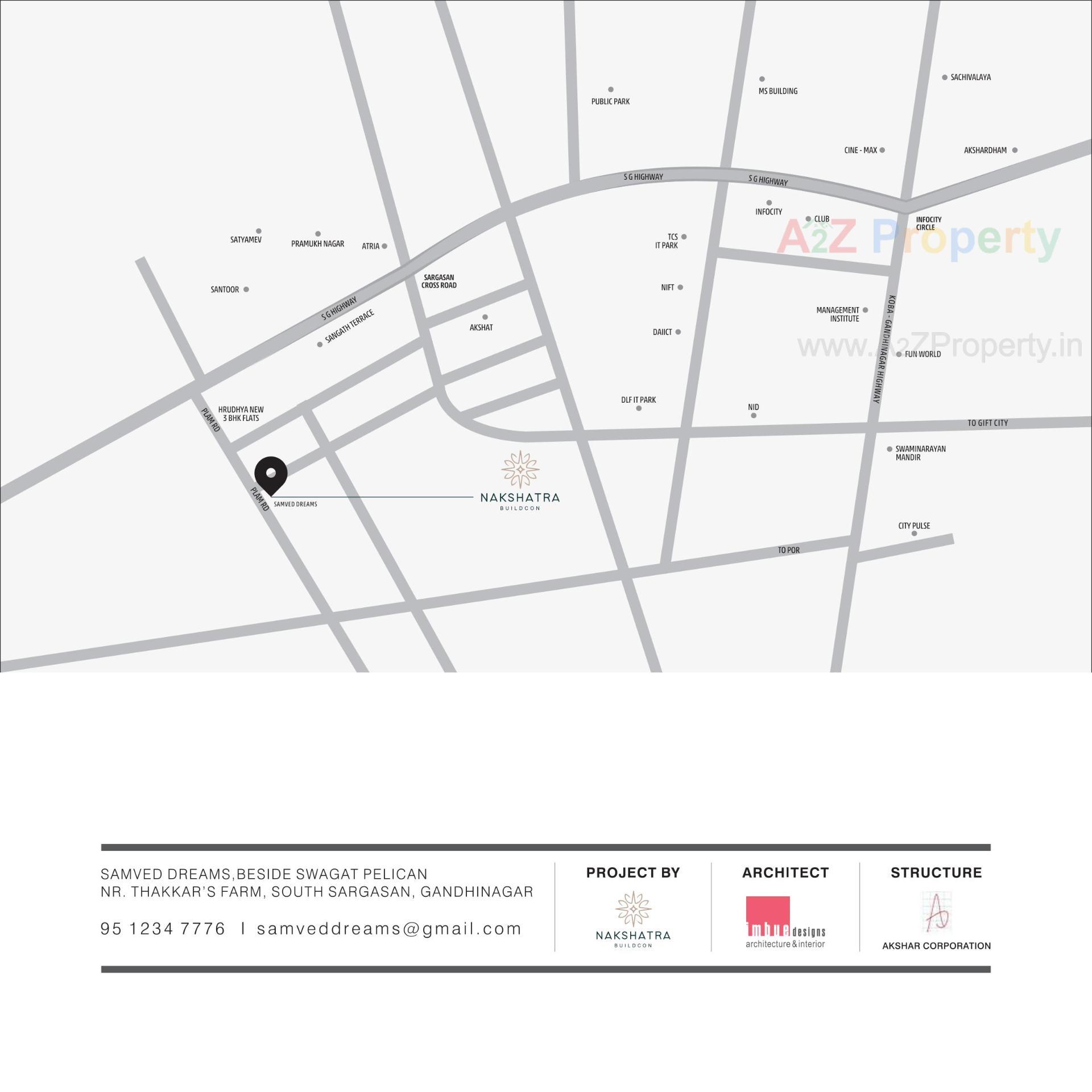  of real estate project Samved Dreams located at Sargasan, Gandhinagar, Gujarat