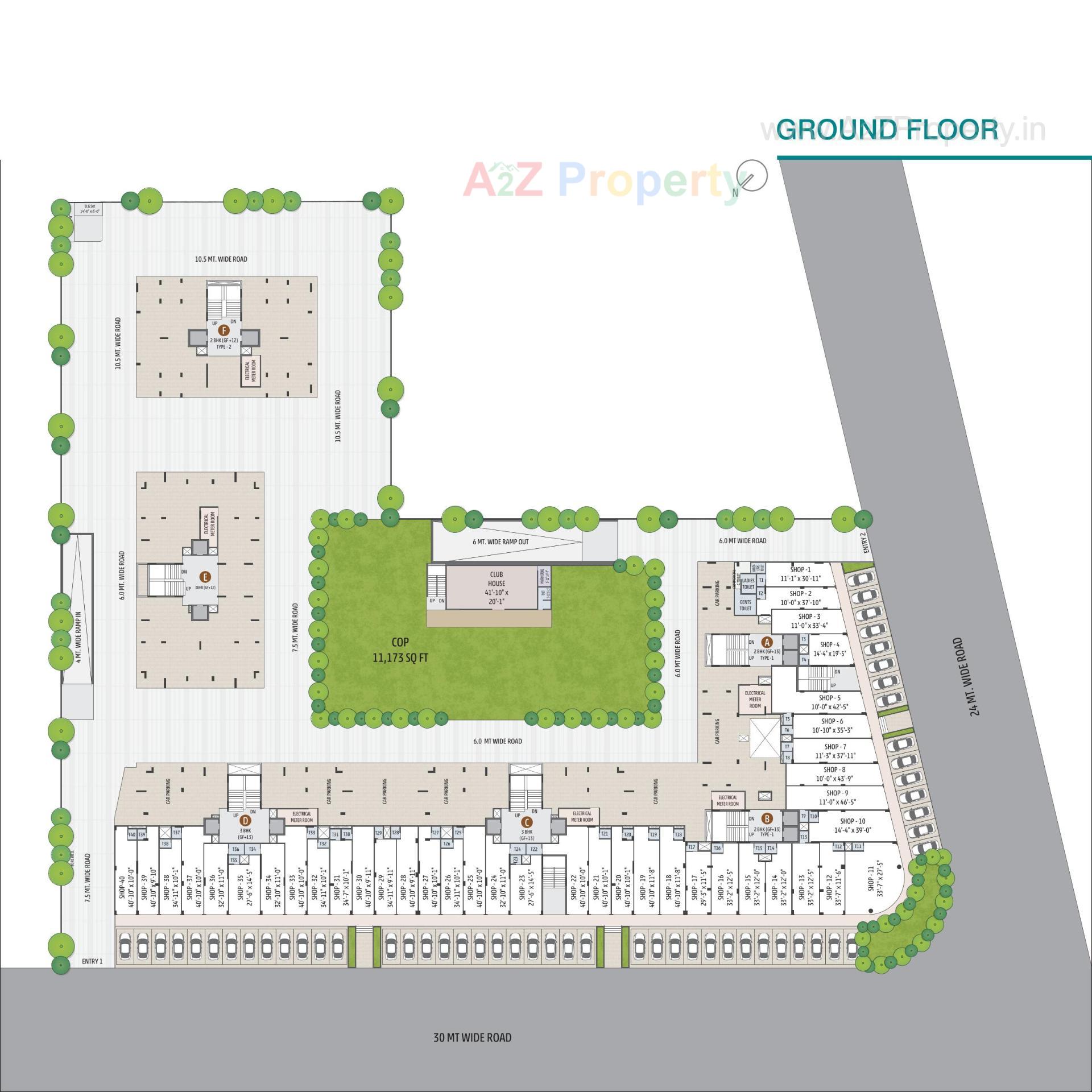 Layout of real estate project Samved Dreams located at Sargasan, Gandhinagar, Gujarat