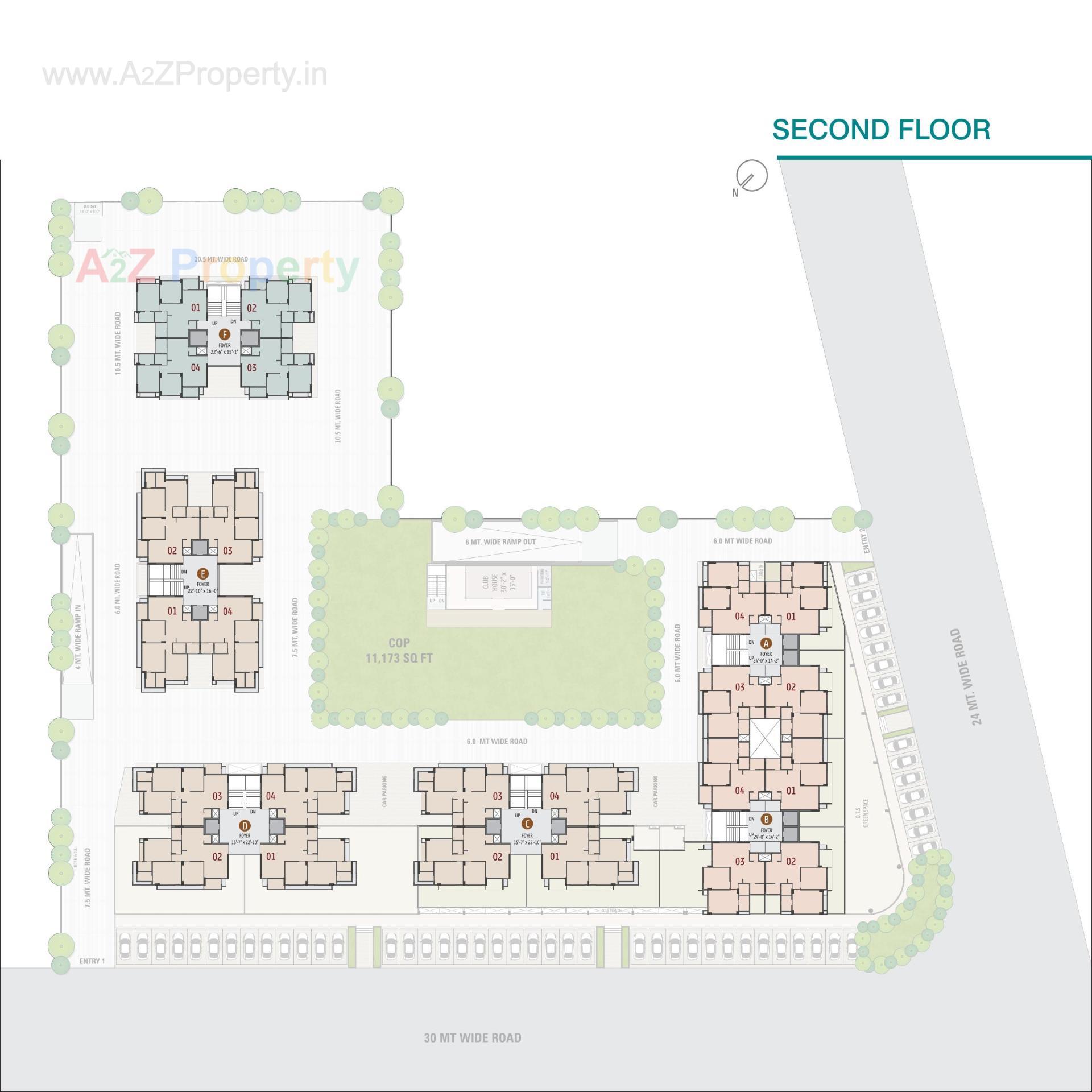 Layout of real estate project Samved Dreams located at Sargasan, Gandhinagar, Gujarat
