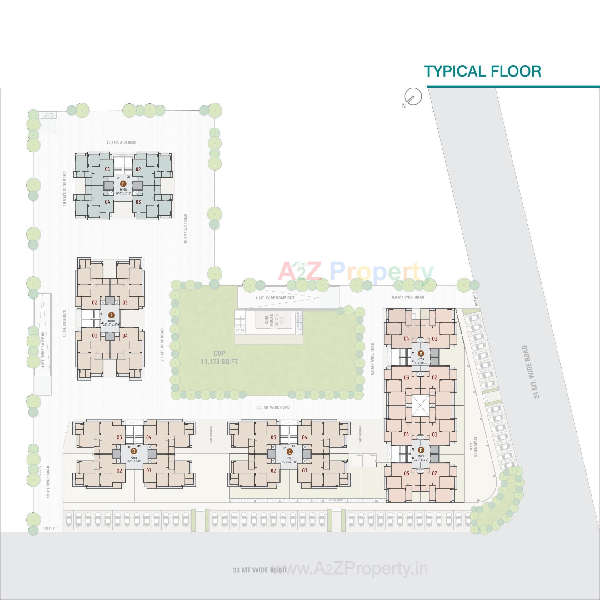 Layout of real estate project Samved Dreams located at Sargasan, Gandhinagar, Gujarat