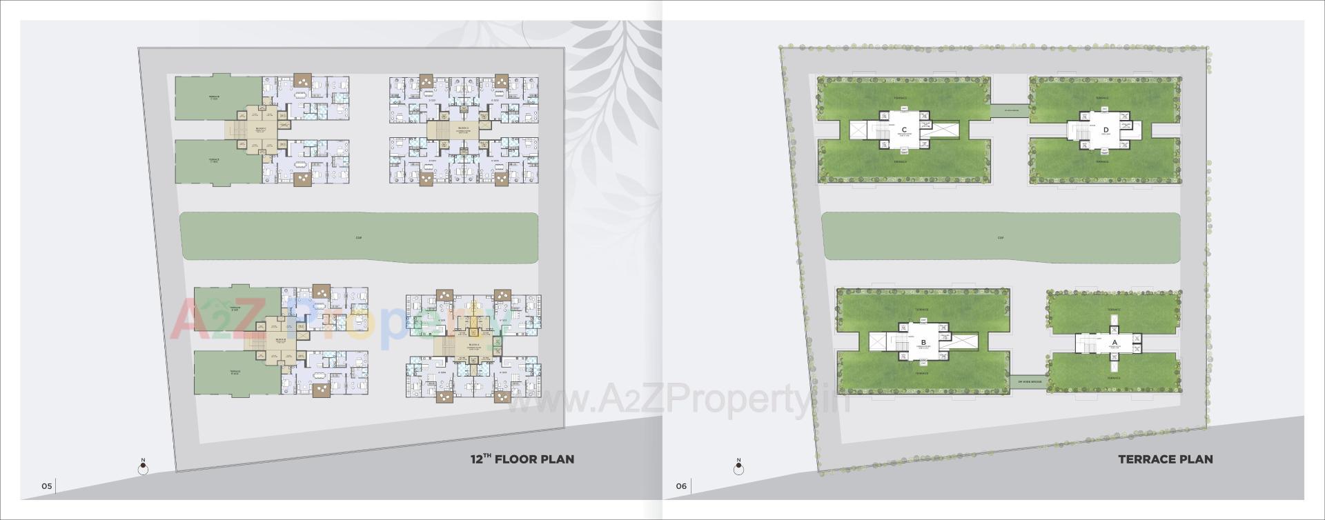 Layout of real estate project Sandalwood located at Gandhinagar, Gandhinagar, Gujarat