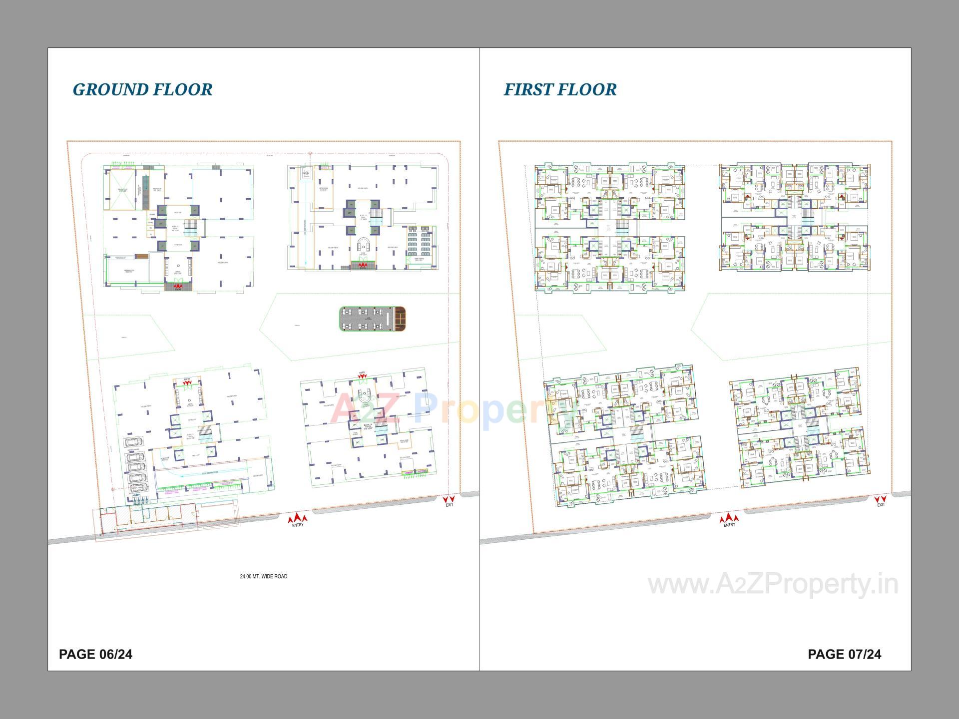 Layout of real estate project Sandalwood located at Randesan, Gandhinagar, Gujarat