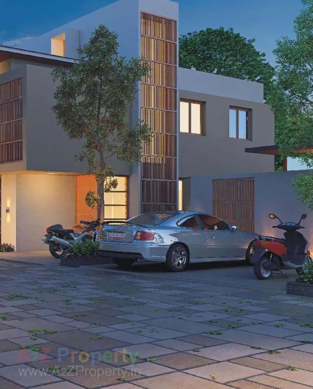 3D Elevation of real estate project Sanidhya located at Borisana, Gandhinagar, Gujarat