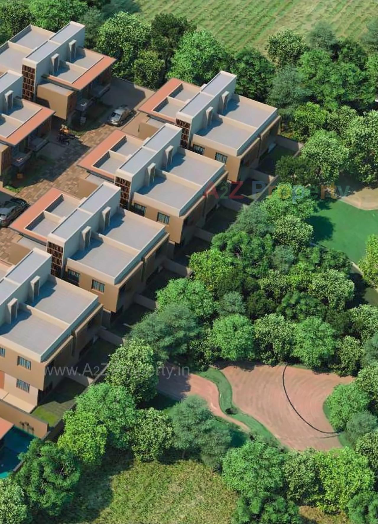 3D Elevation of real estate project Sanidhya located at Borisana, Gandhinagar, Gujarat