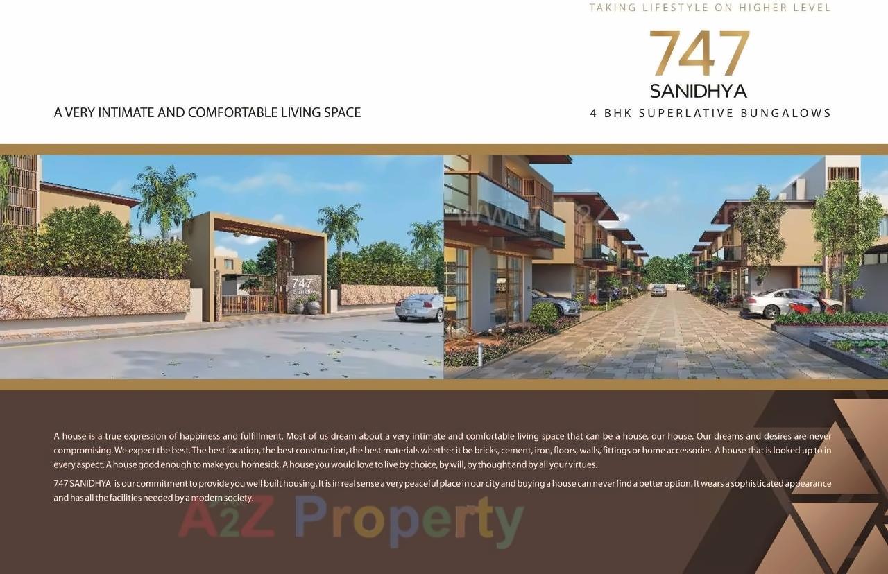 3D Elevation of real estate project Sanidhya located at Borisana, Gandhinagar, Gujarat
