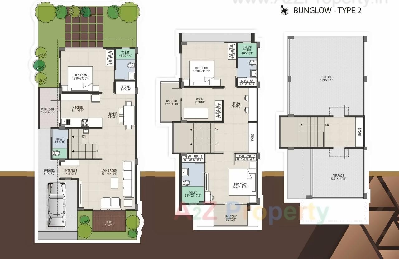 Layout of real estate project Sanidhya located at Borisana, Gandhinagar, Gujarat