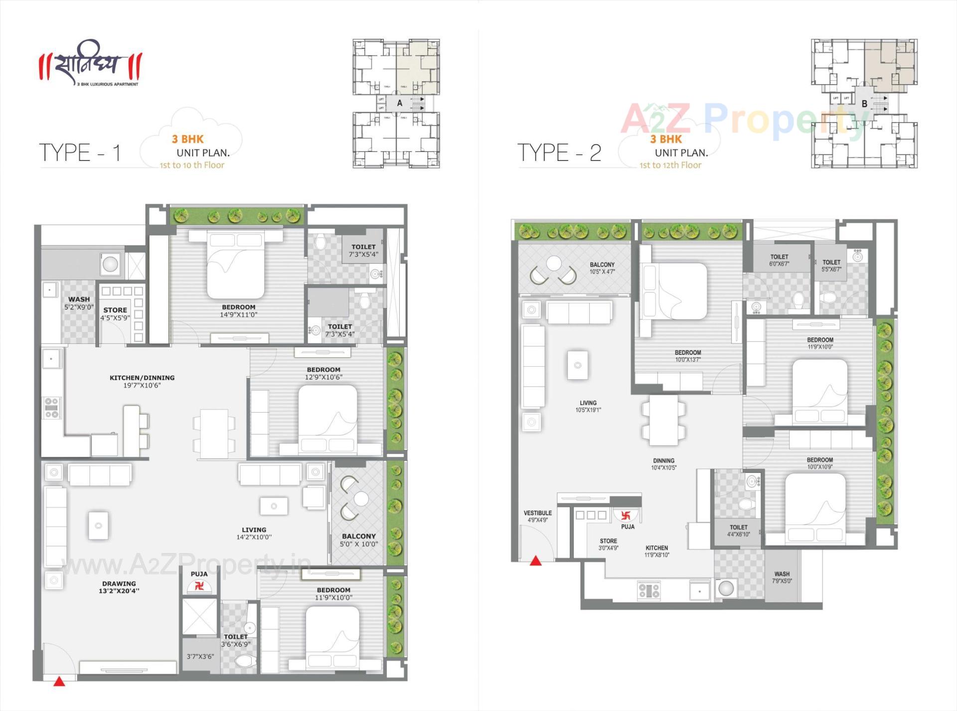 Layout of real estate project Sanidhya located at Gandhinagar, Gandhinagar, Gujarat