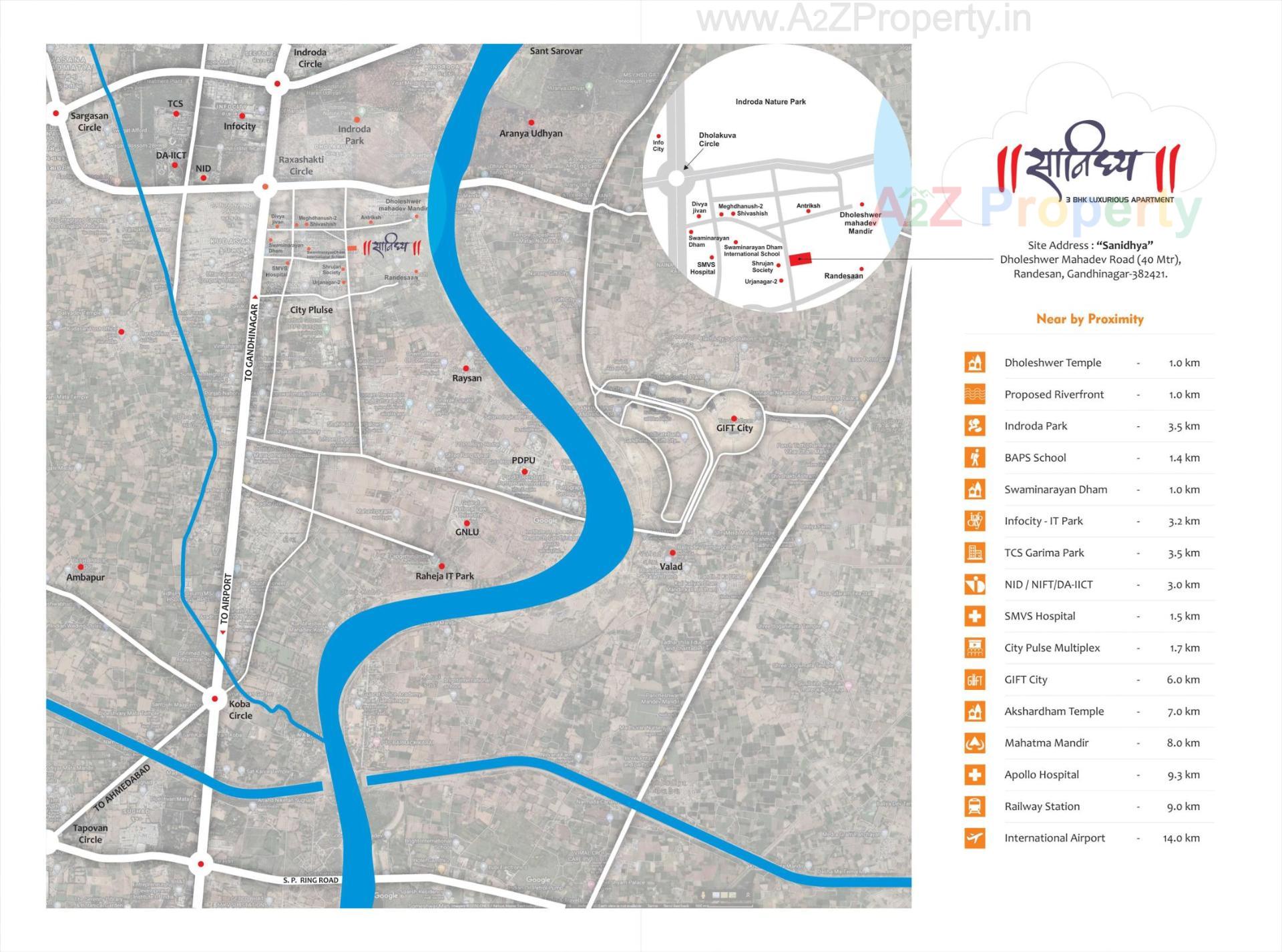  of real estate project Sanidhya located at Gandhinagar, Gandhinagar, Gujarat