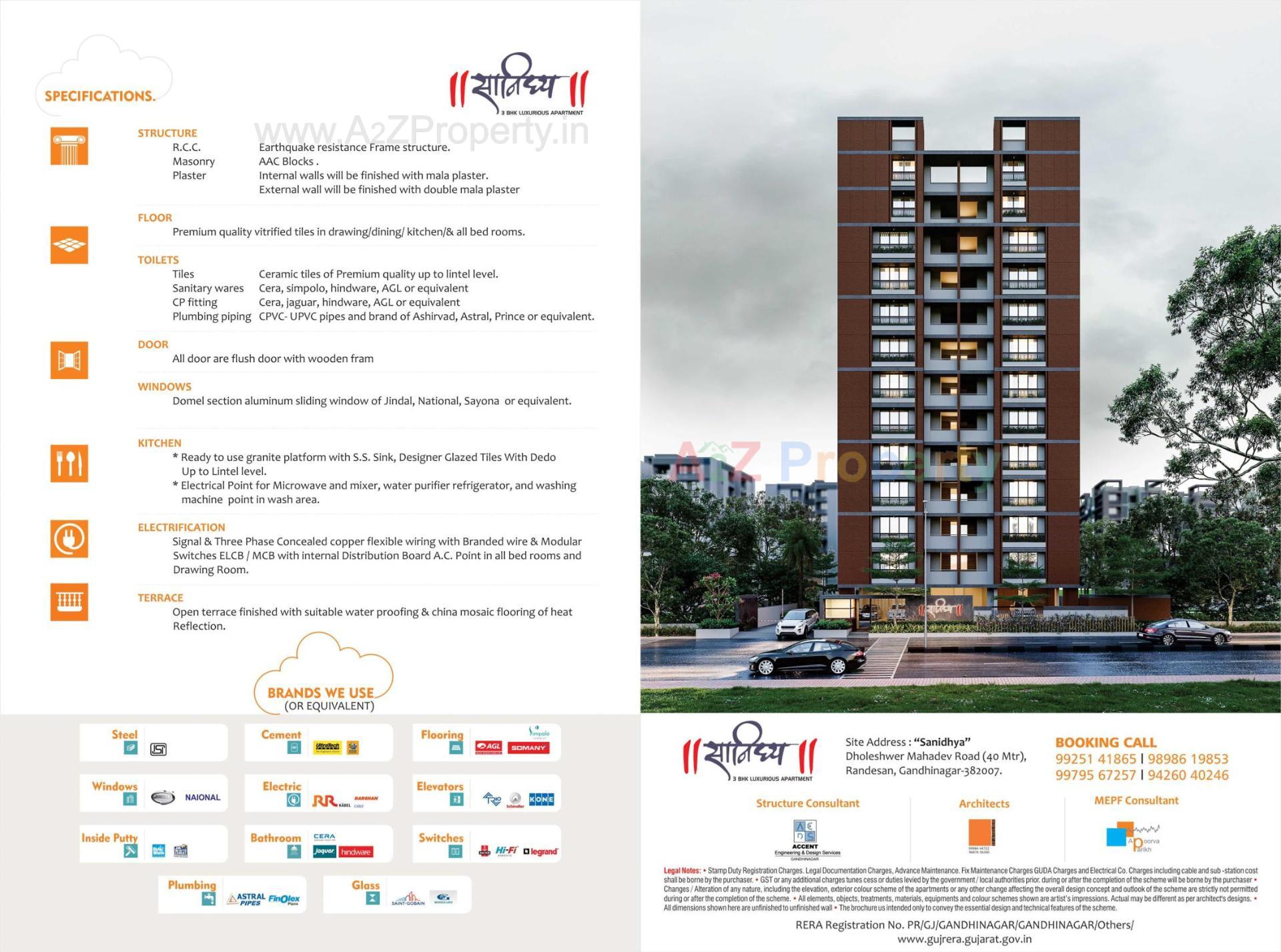  of real estate project Sanidhya located at Gandhinagar, Gandhinagar, Gujarat
