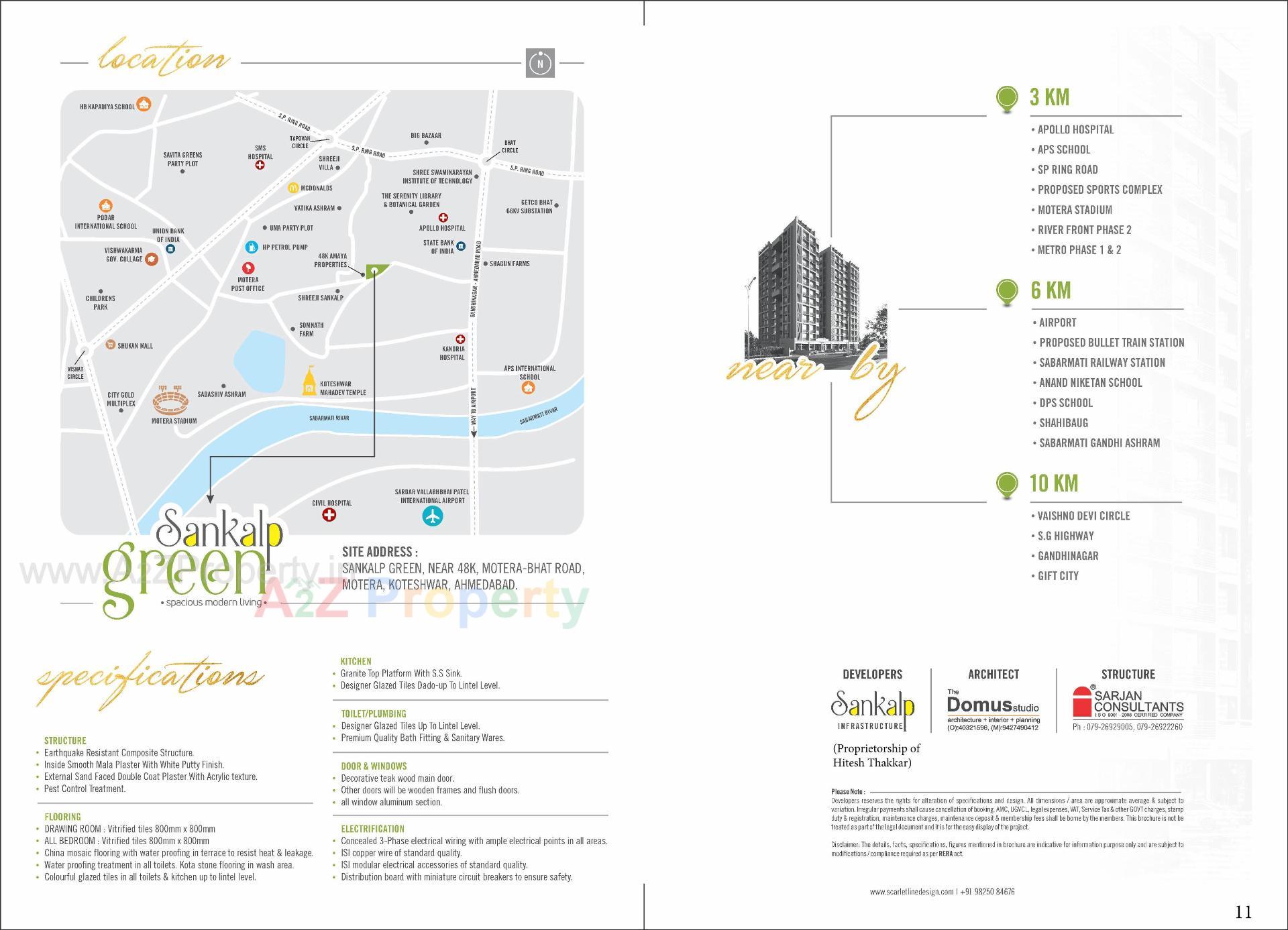  of real estate project Sankalp Green located at Koteshwar, Gandhinagar, Gujarat