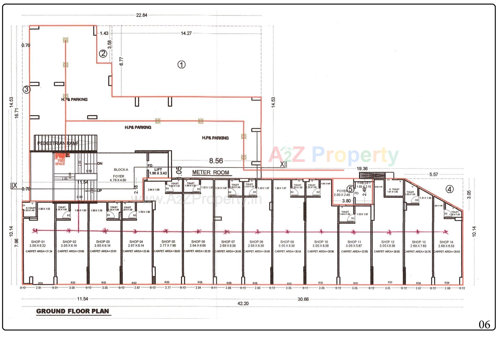 Layout of real estate project Sankalp Green located at Koteshwar, Gandhinagar, Gujarat