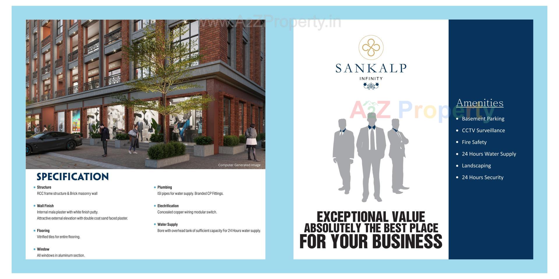  of real estate project Sankalp Infinity located at Chiloda, Gandhinagar, Gujarat
