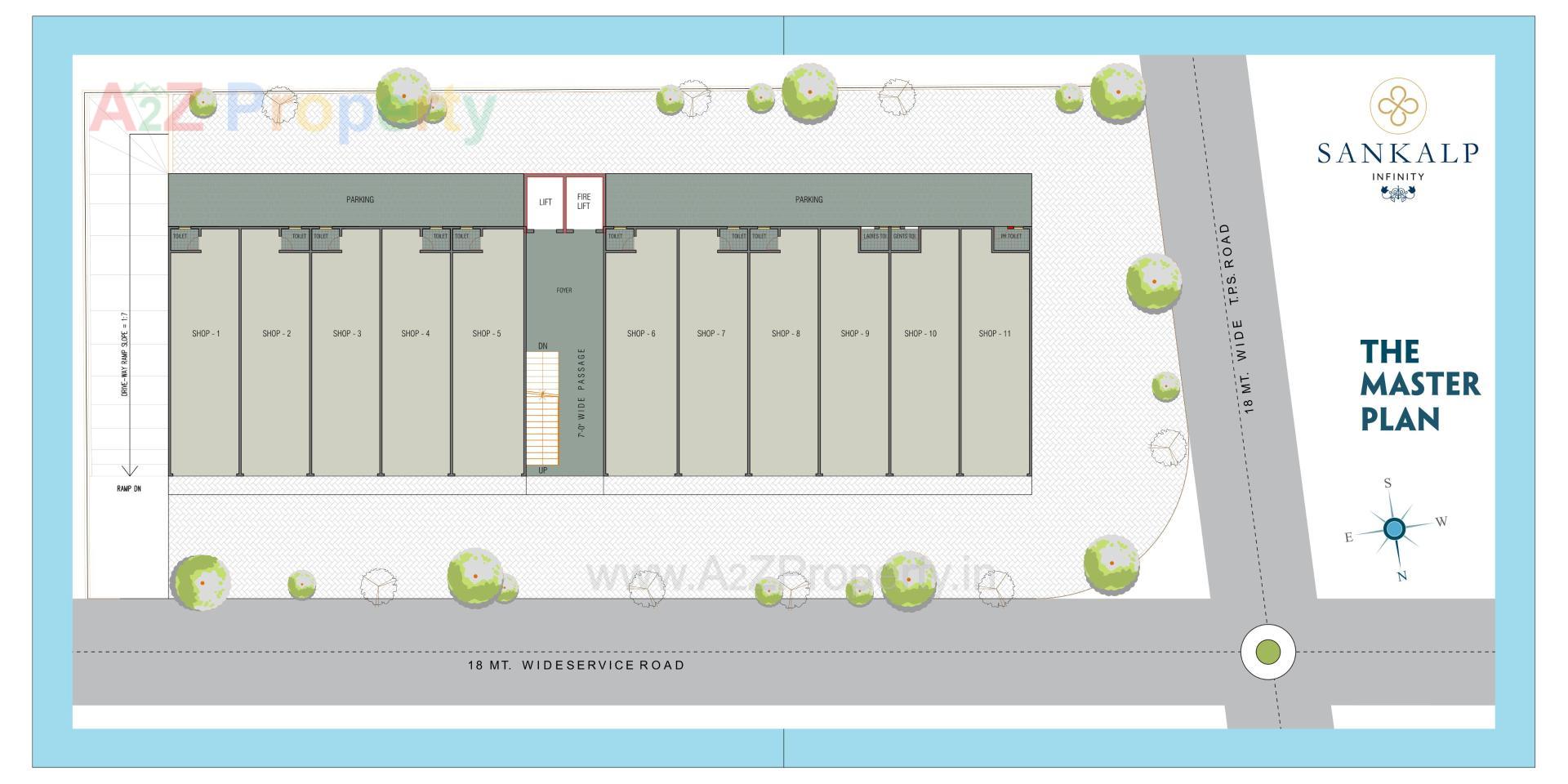 Layout of real estate project Sankalp Infinity located at Chiloda, Gandhinagar, Gujarat