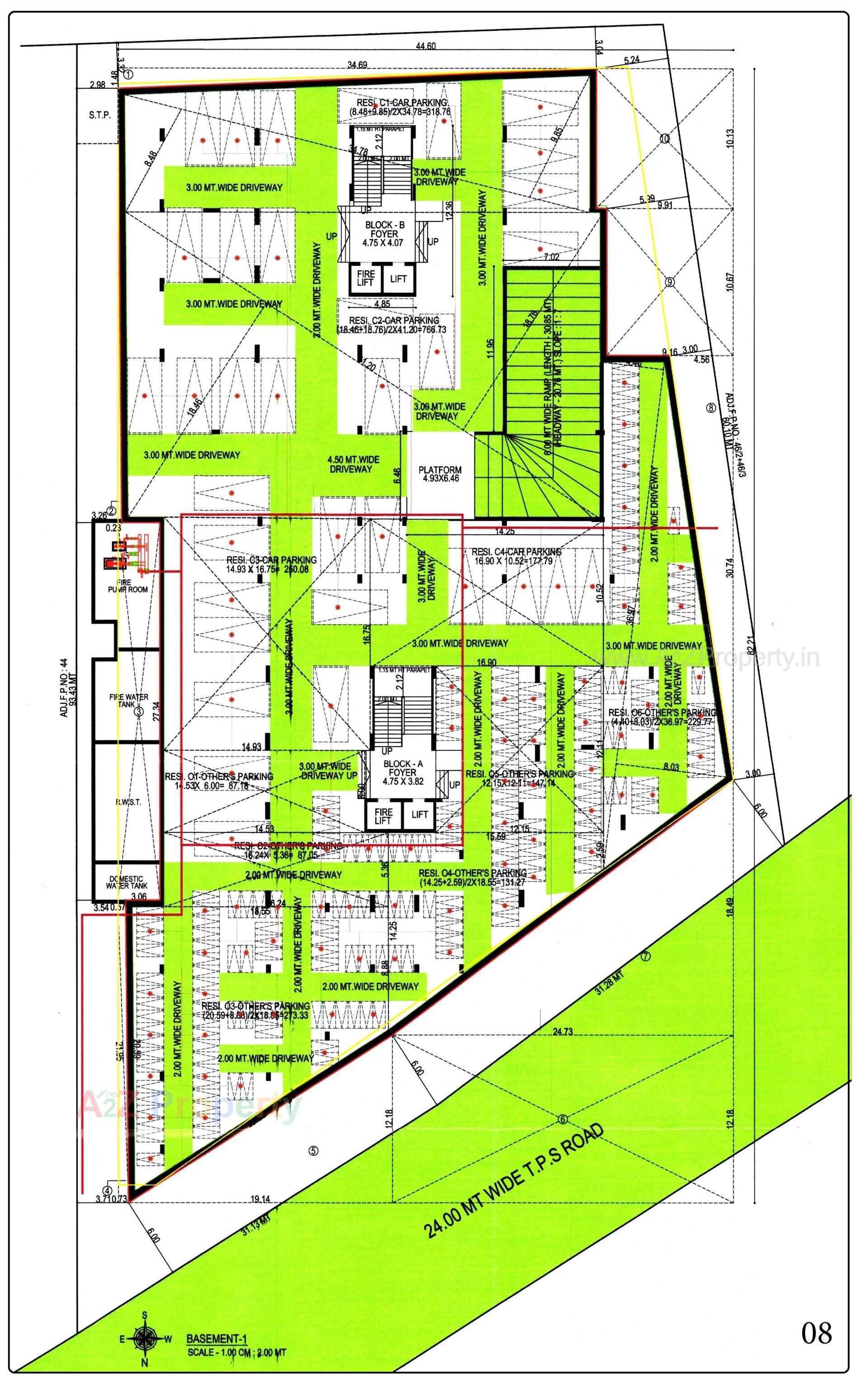 Layout of real estate project Sankalp Parkview located at Koteshwar, Gandhinagar, Gujarat