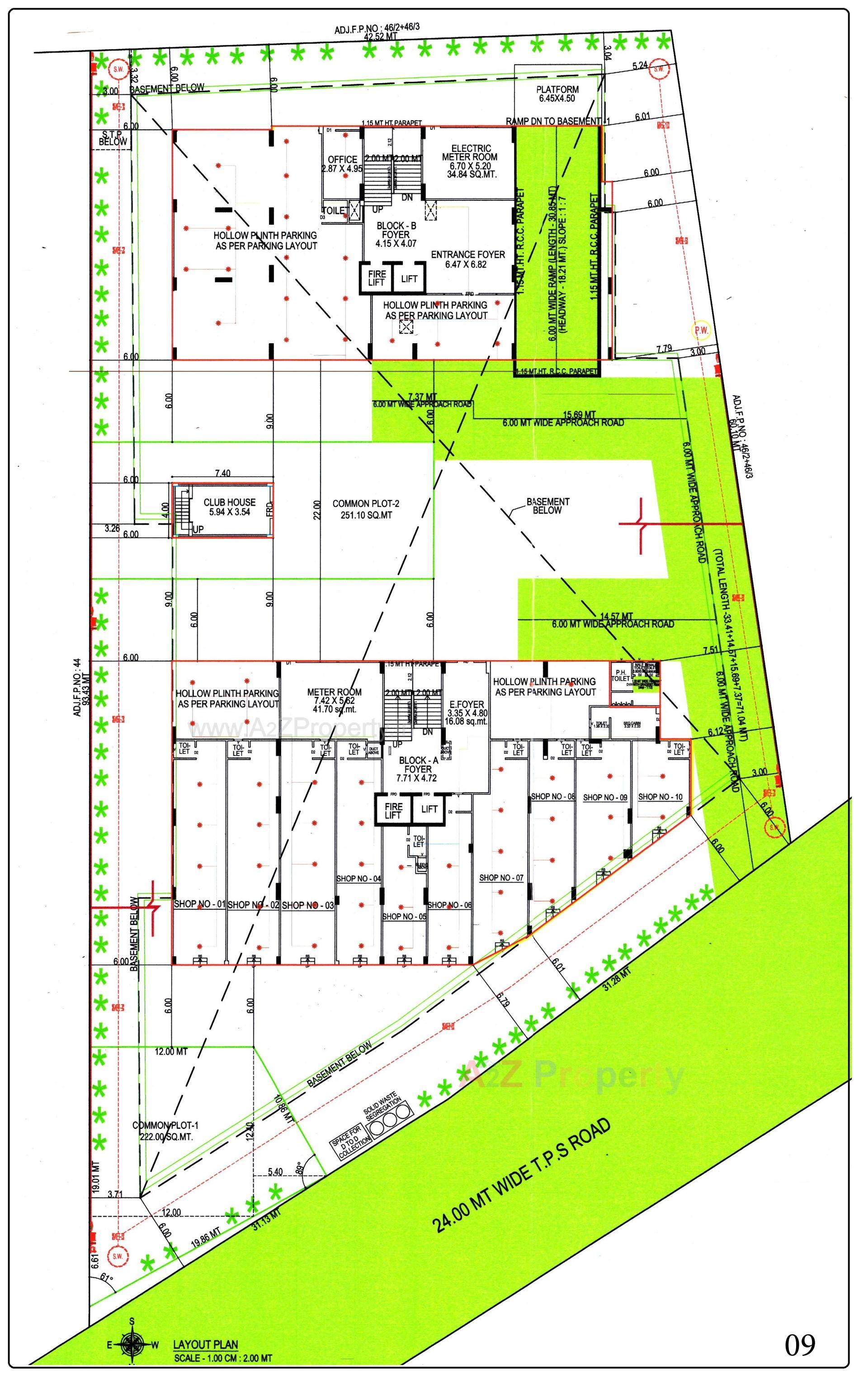 Layout of real estate project Sankalp Parkview located at Koteshwar, Gandhinagar, Gujarat