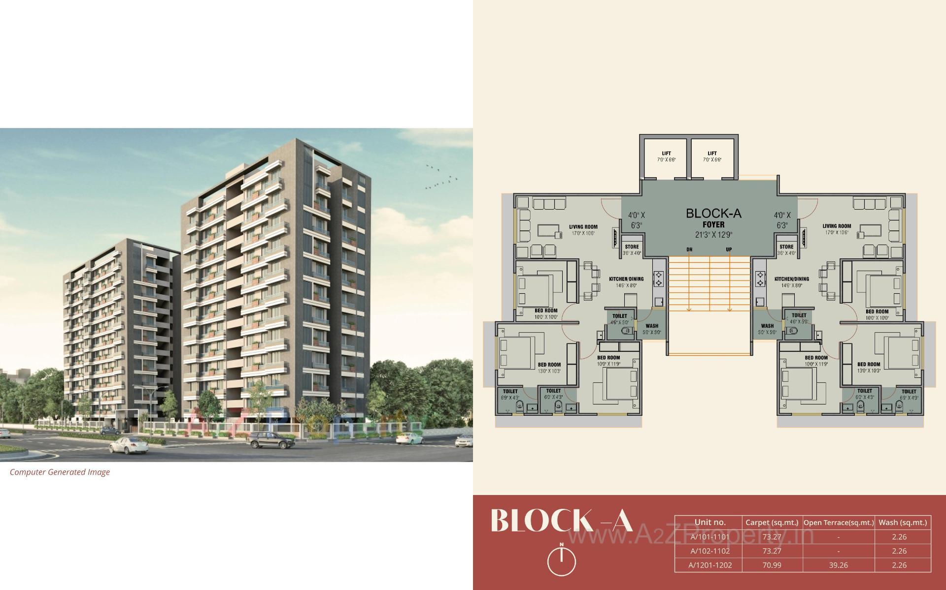 Layout of real estate project Sankalp Riverview located at Ahmedabad, Gandhinagar, Gujarat
