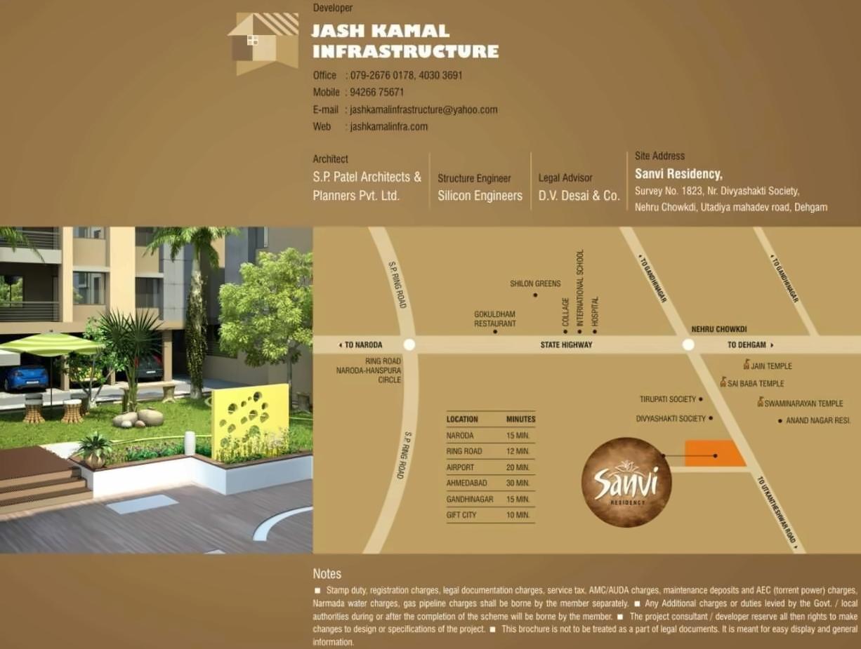  of real estate project Sanvi Residency located at Dehgam, Gandhinagar, Gujarat