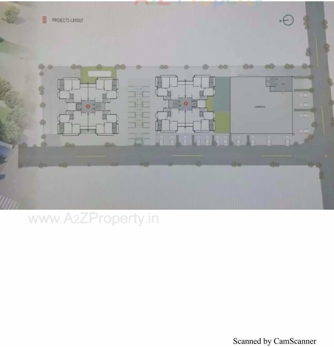 Layout of real estate project Saral Altezza located at Chandkheda, Gandhinagar, Gujarat